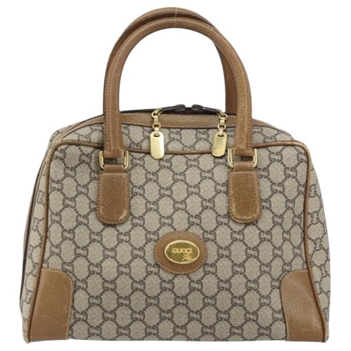Boston leather bowling bag