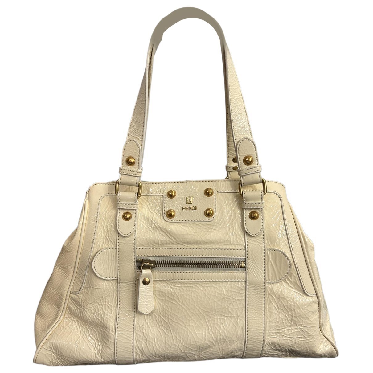 Patent leather handbag