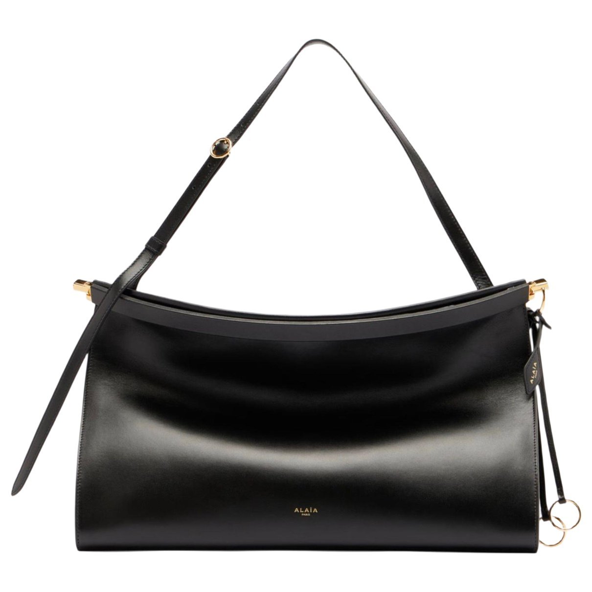 Le Click East West leather handbag