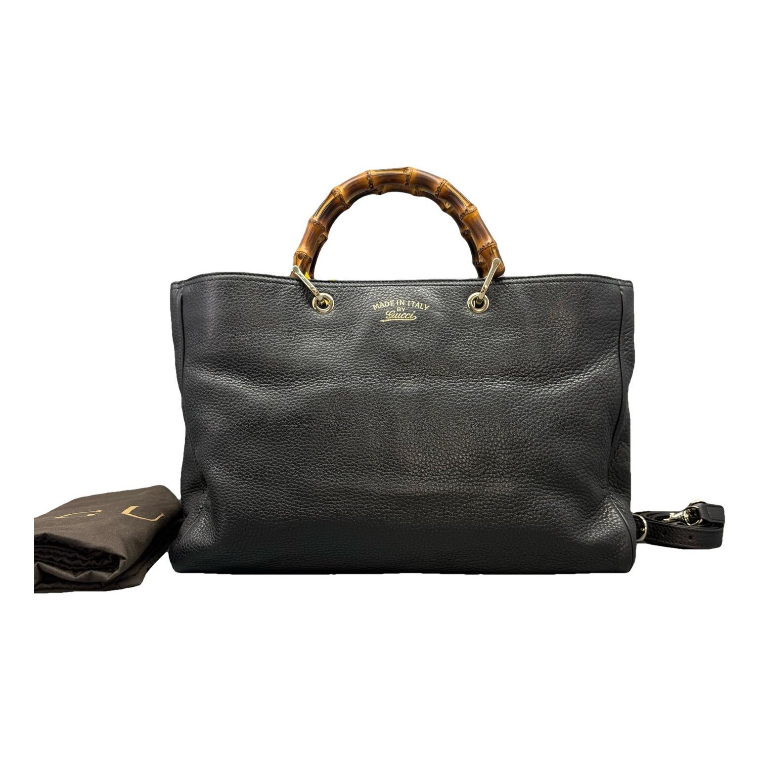 Bamboo leather handbag