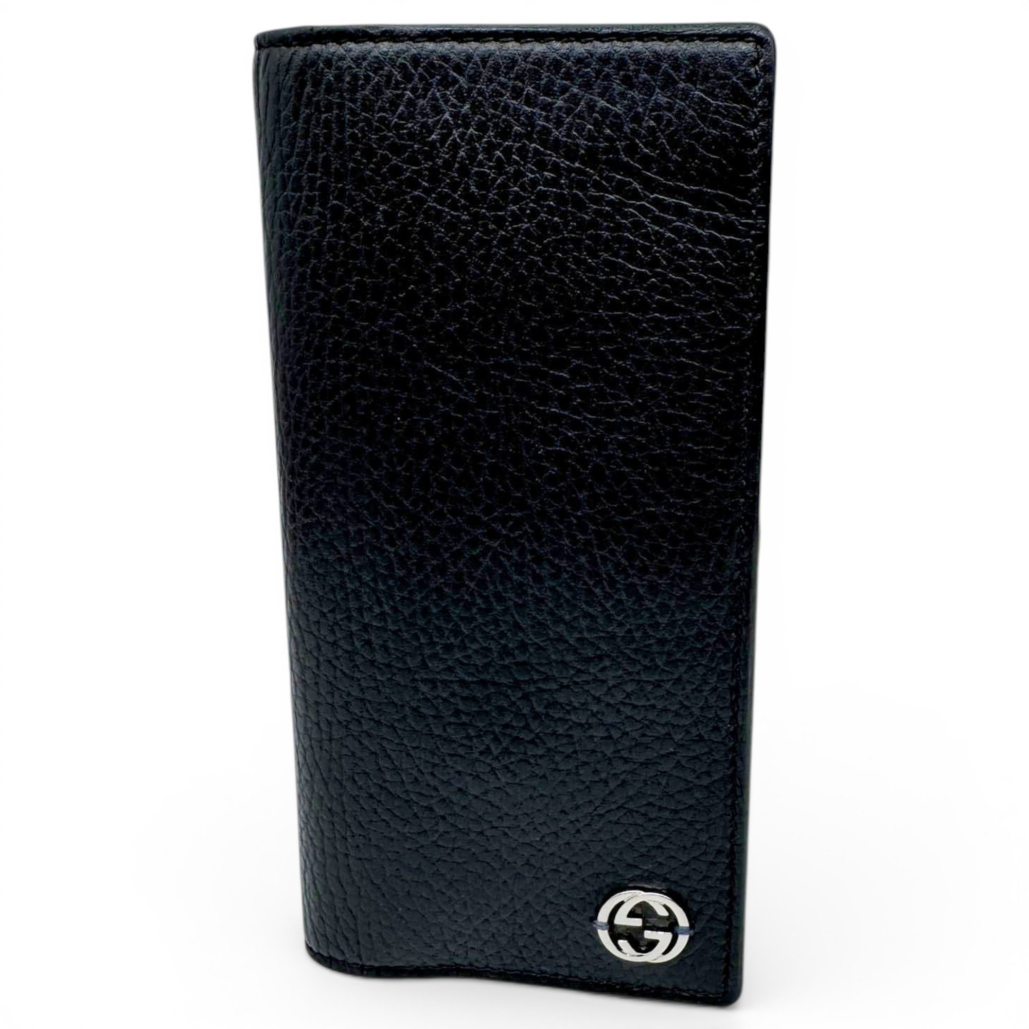 Leather clutch bag