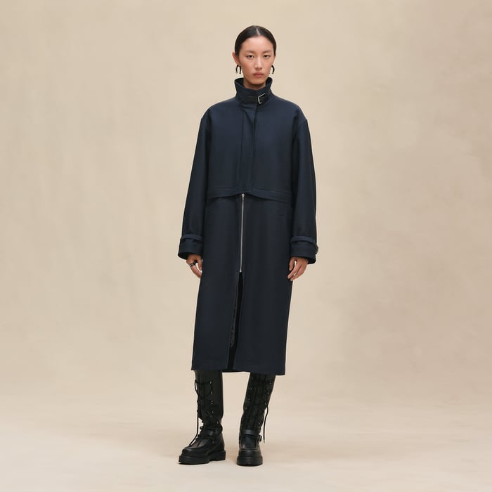 Bleu Céleste Modular Quilted Coat