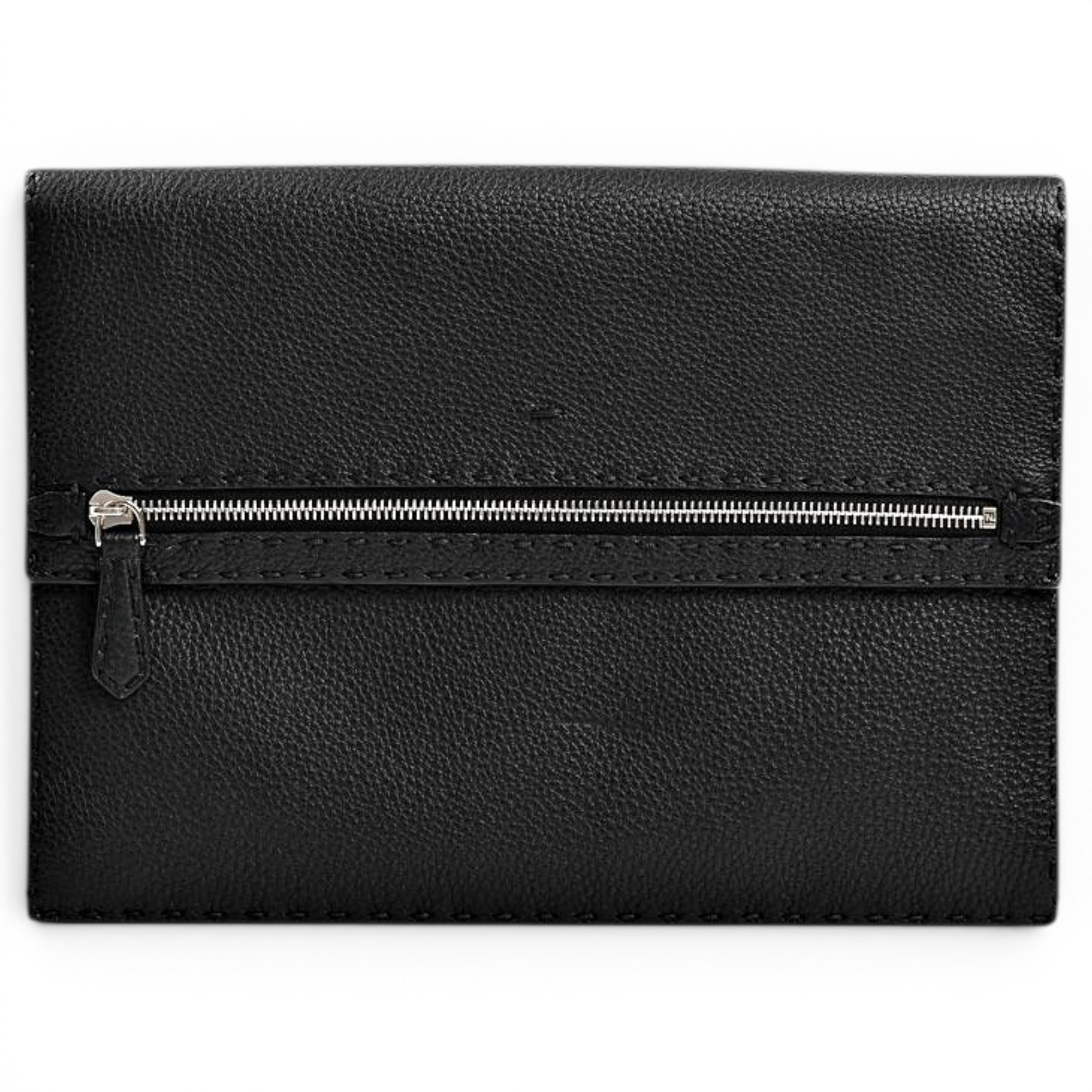 Leather clutch bag