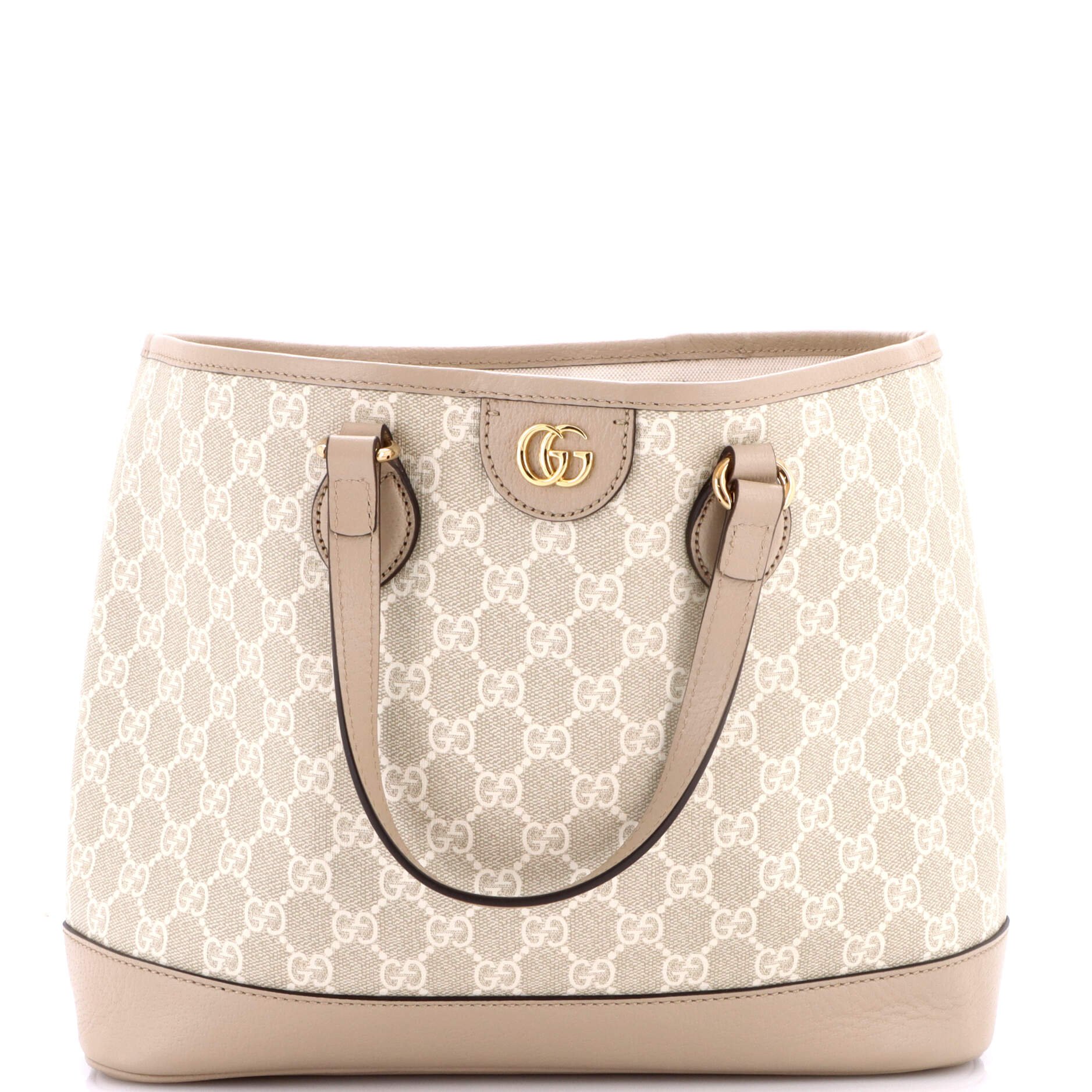 Ophidia Top Handle Shopping Tote GG Coated Canvas and Leather Small