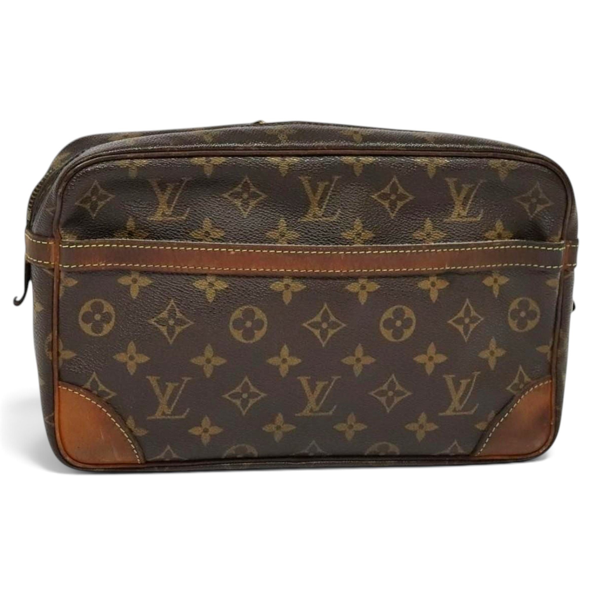 Leather clutch bag