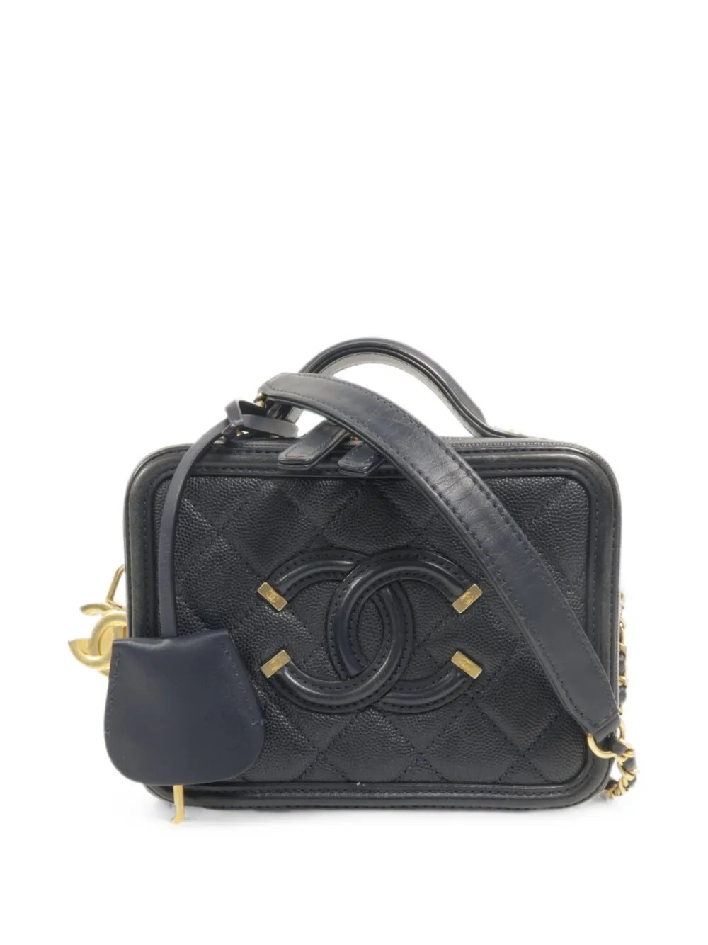 quilted CC vanity tote bag