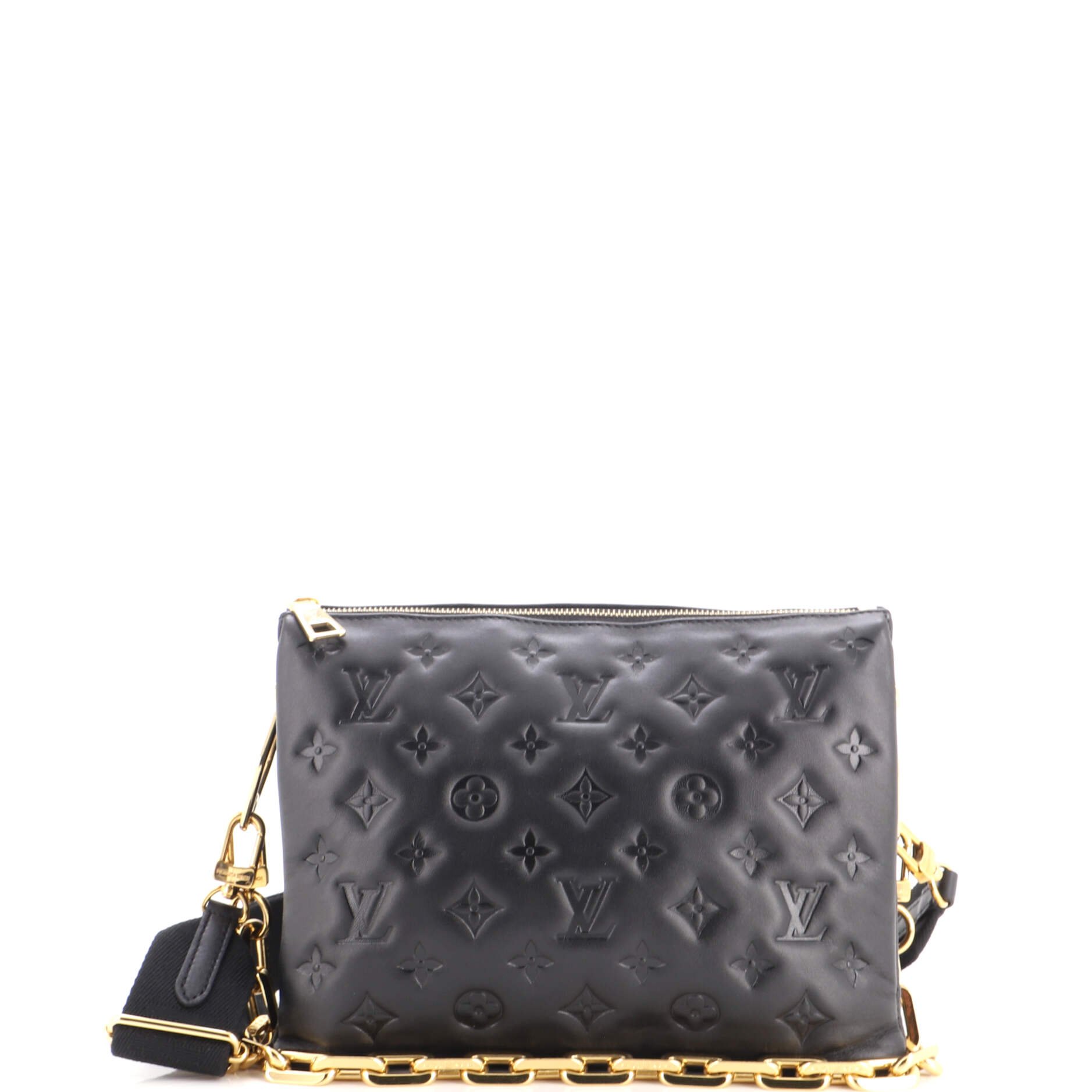 Coussin Bag Monogram Embossed Lambskin PM