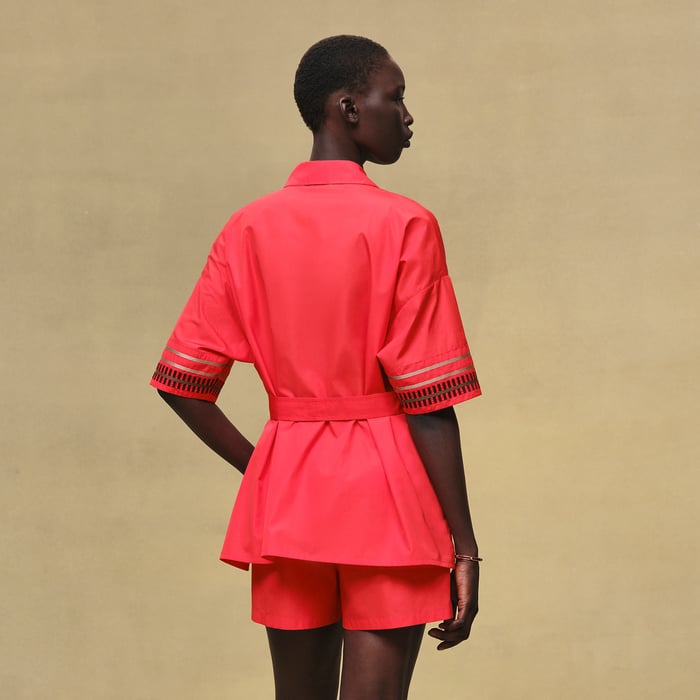 Rouge Amazone Embroidered Beach Tunic