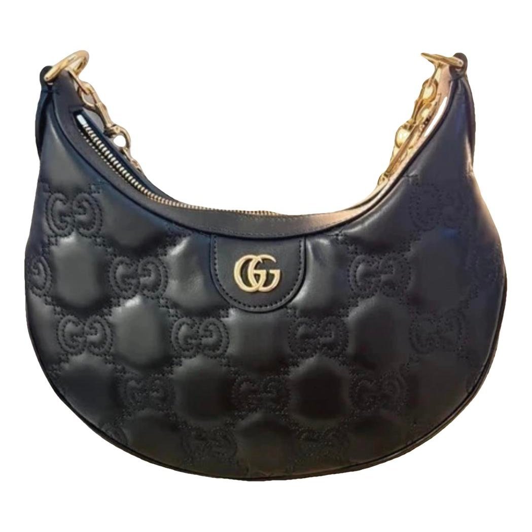 Leather clutch bag