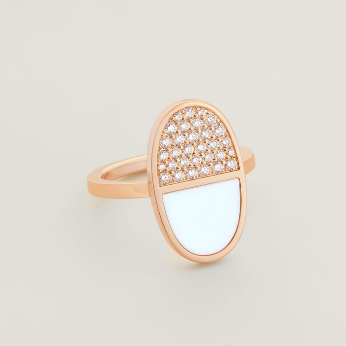 Sans Coloris Chaine d'Ancre Verso Ring, Medium Model