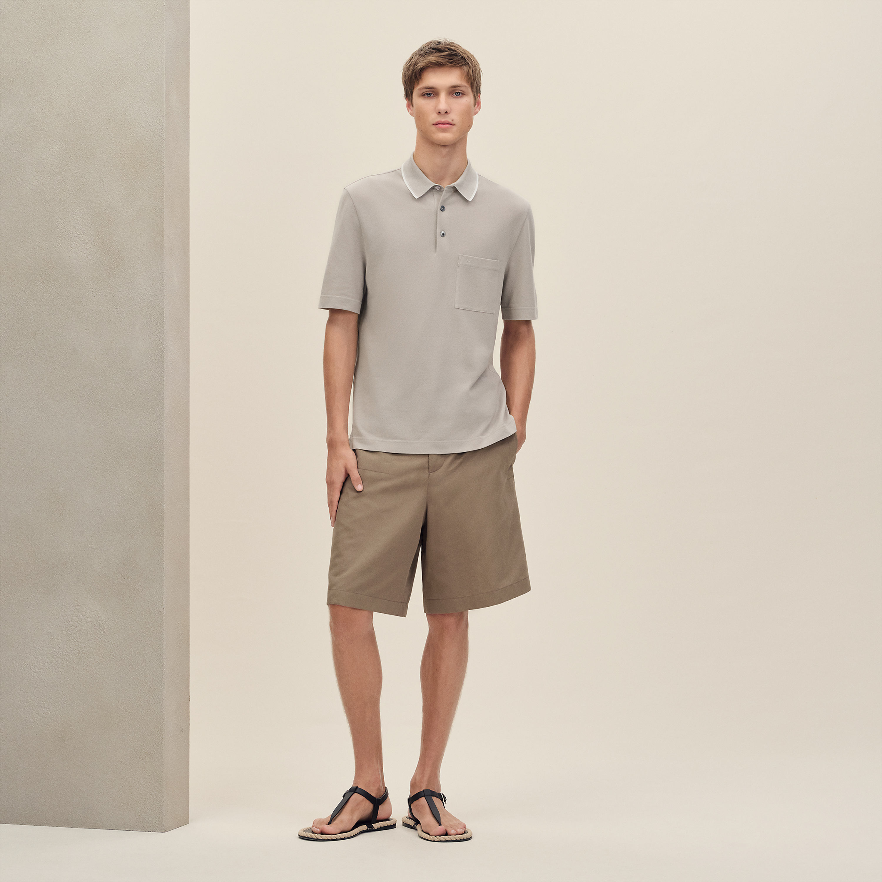 "Piqures sellier" polo shirt