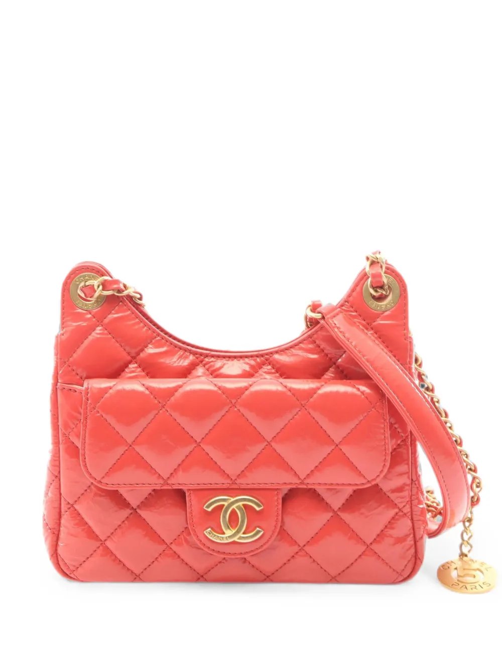 Matelassé small leather shoulder bag