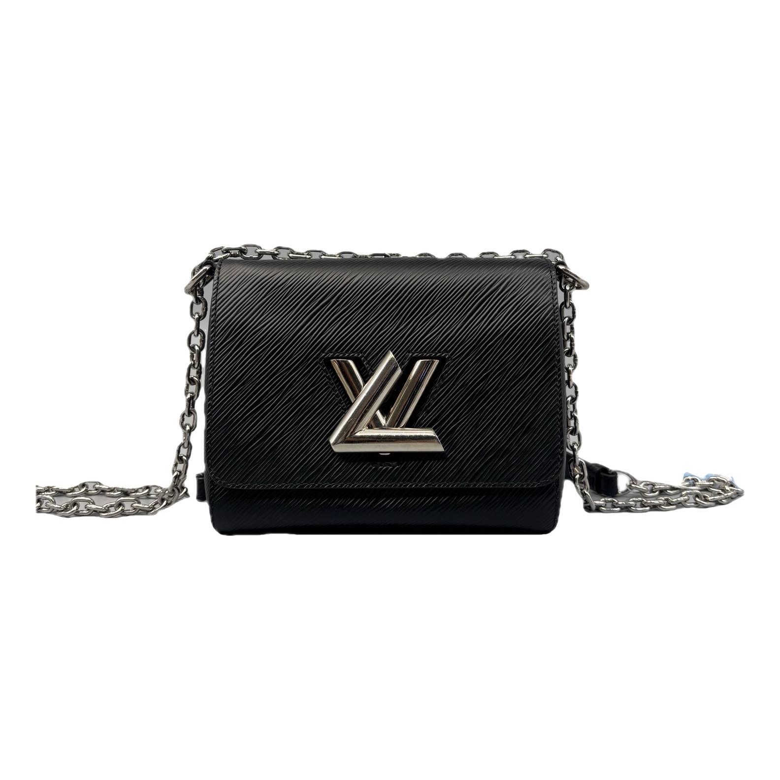 Twist leather handbag