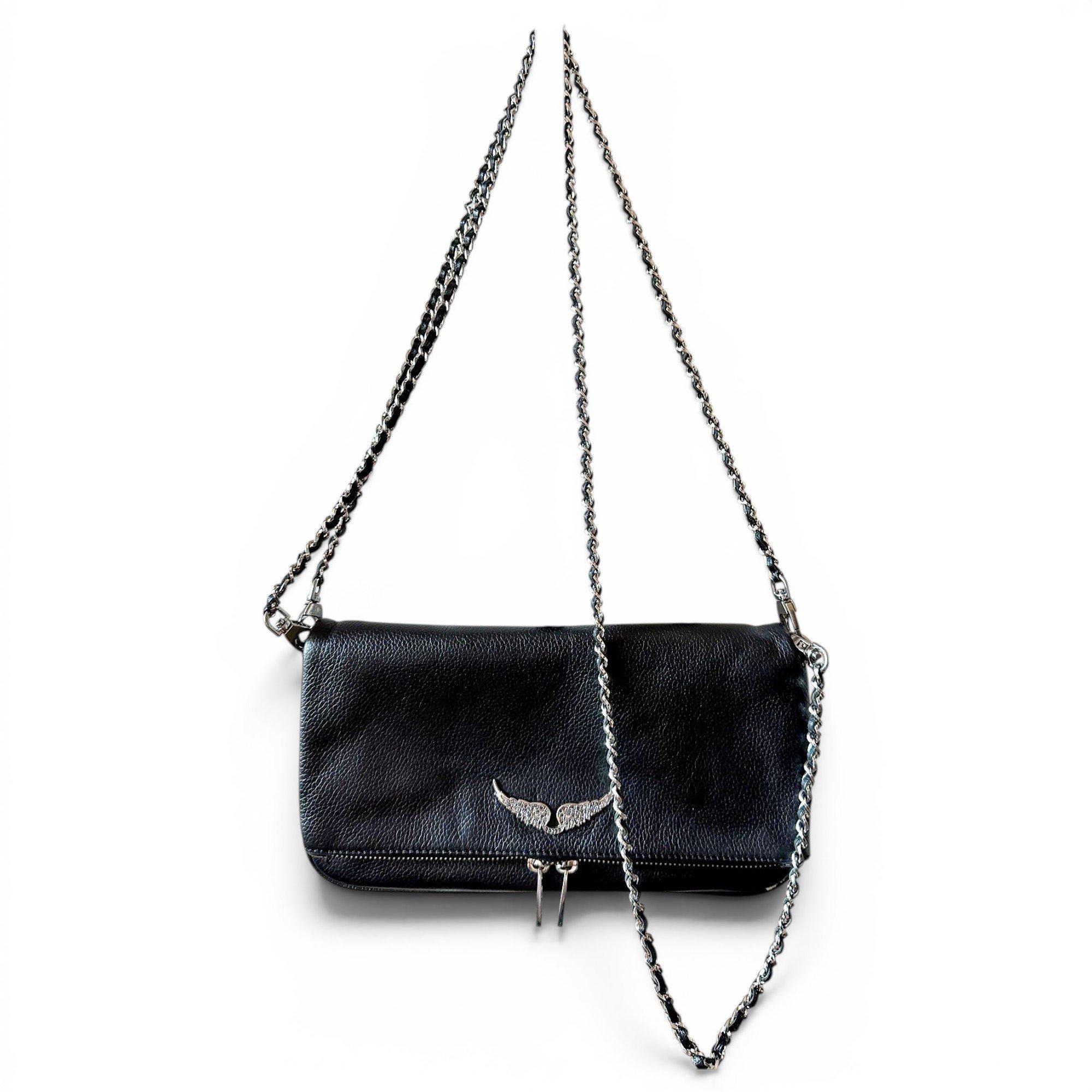 Rock leather crossbody bag