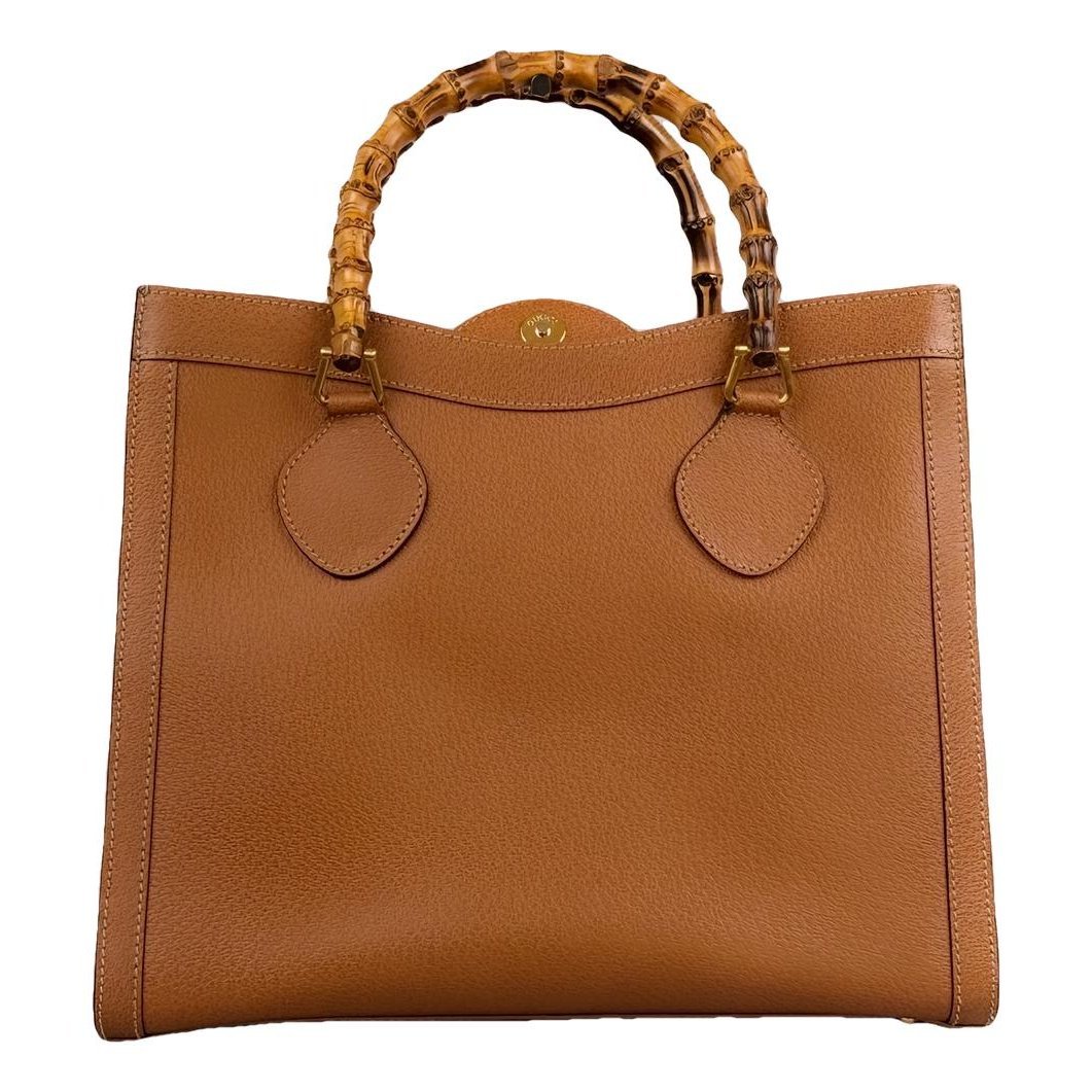 Diana Bamboo leather handbag