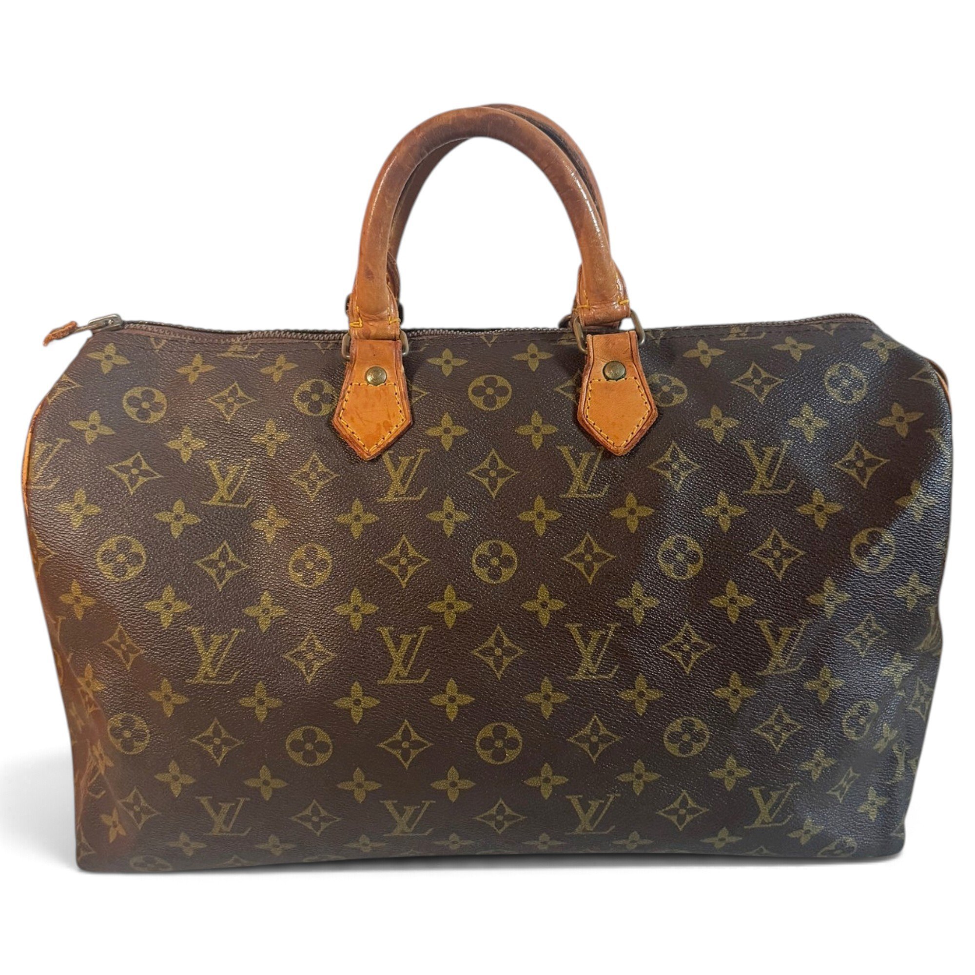 Speedy leather handbag