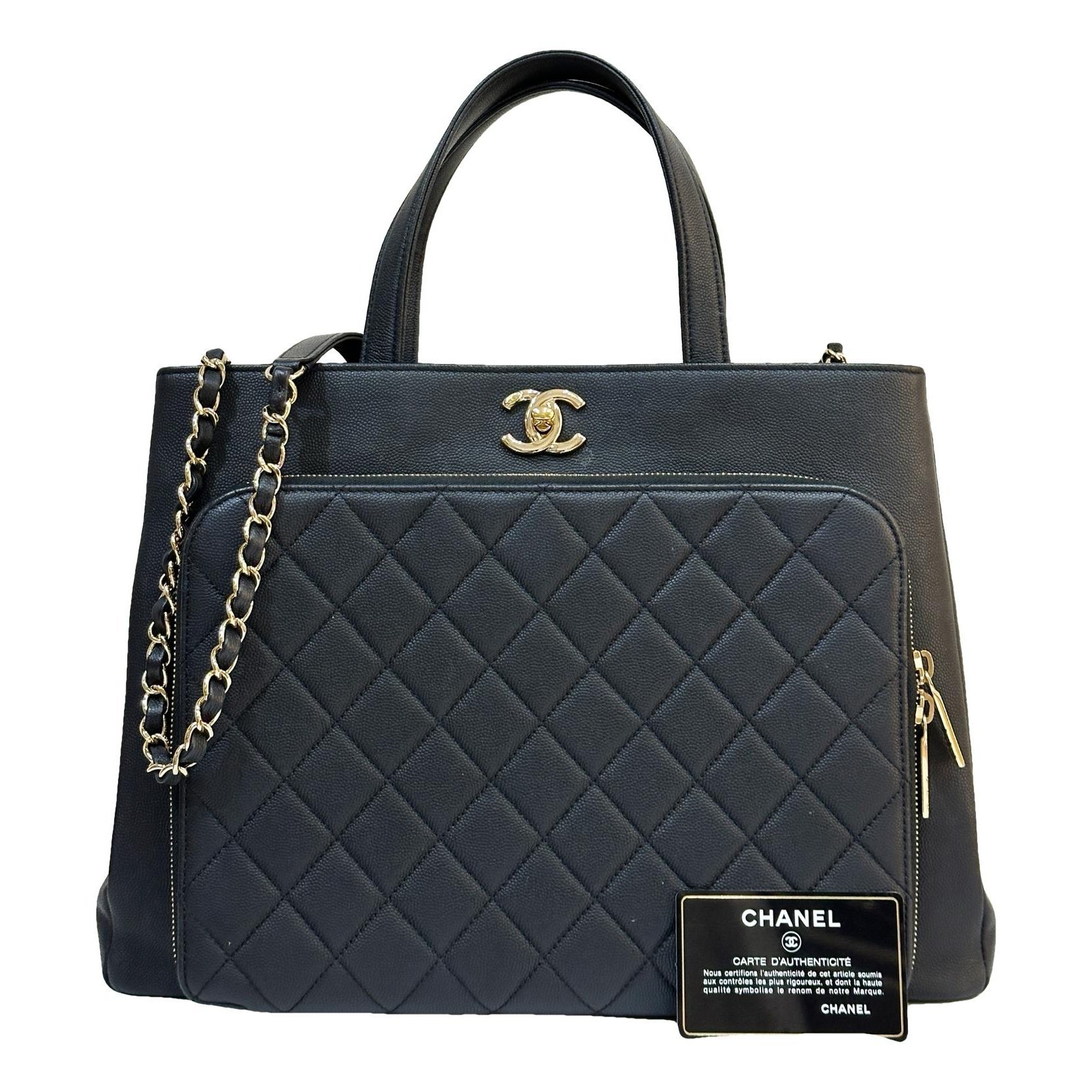 Business Affinity leather tote