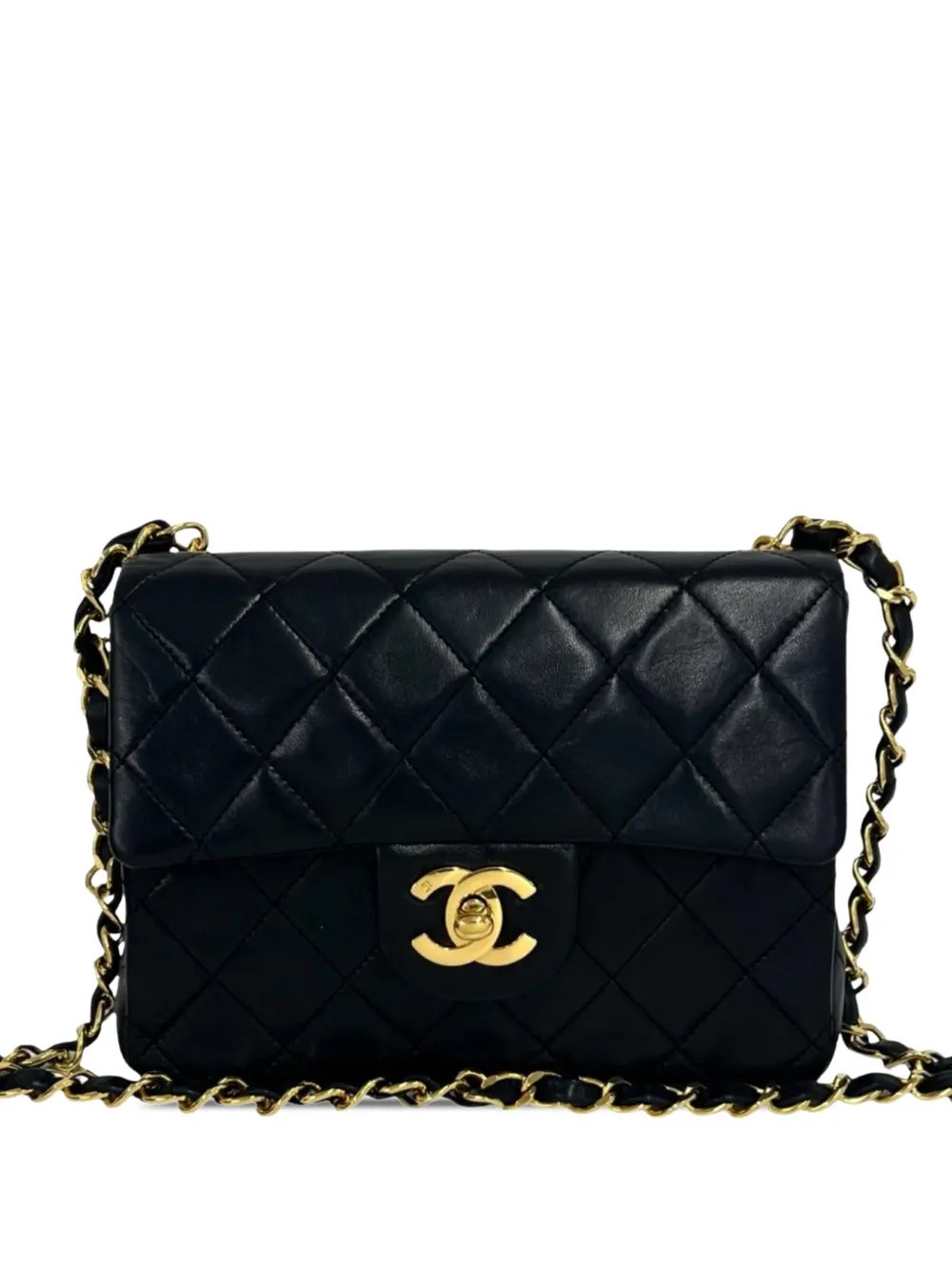 1989-1991 Mini Square Classic Lambskin Single Flap crossbody bag