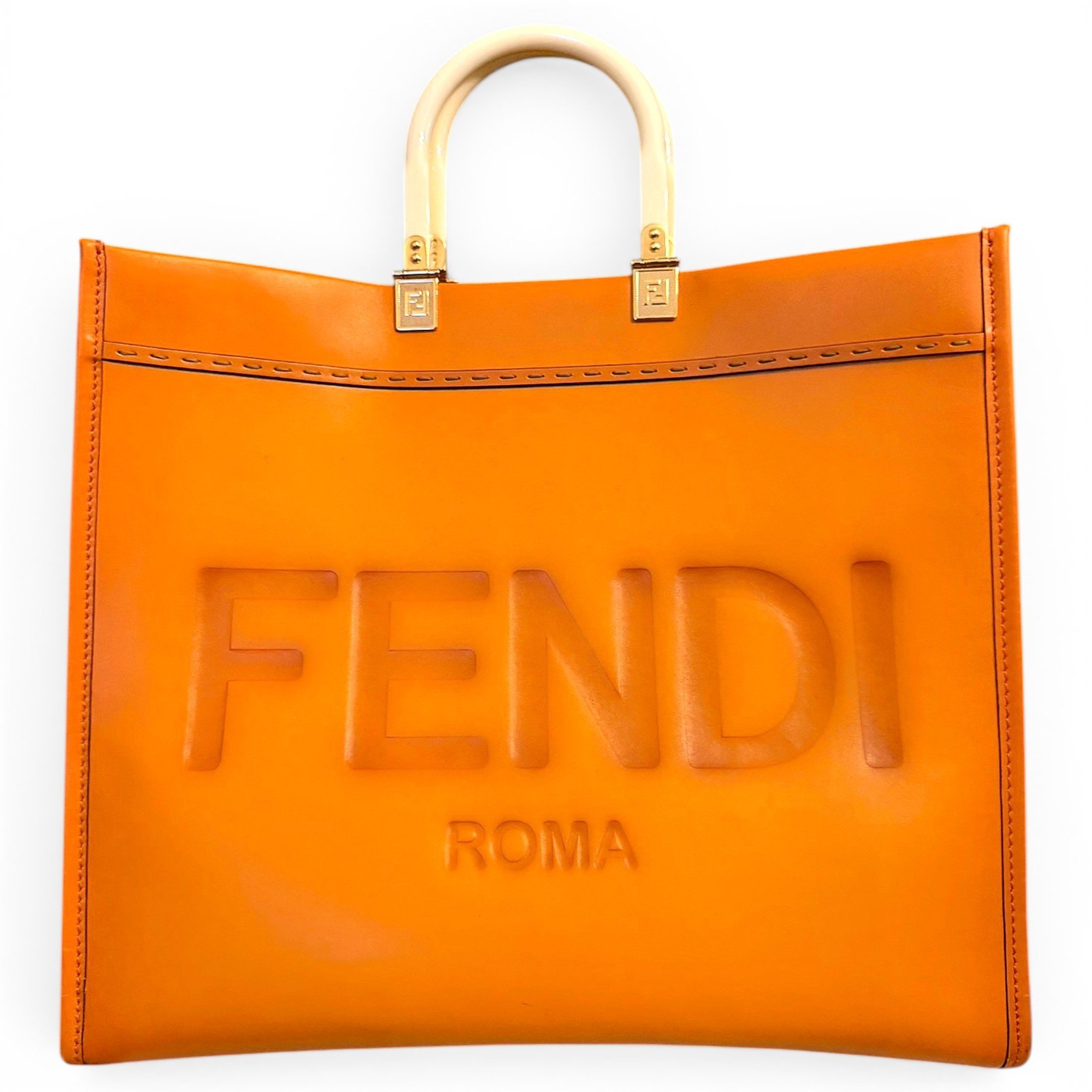 Sunshine leather tote