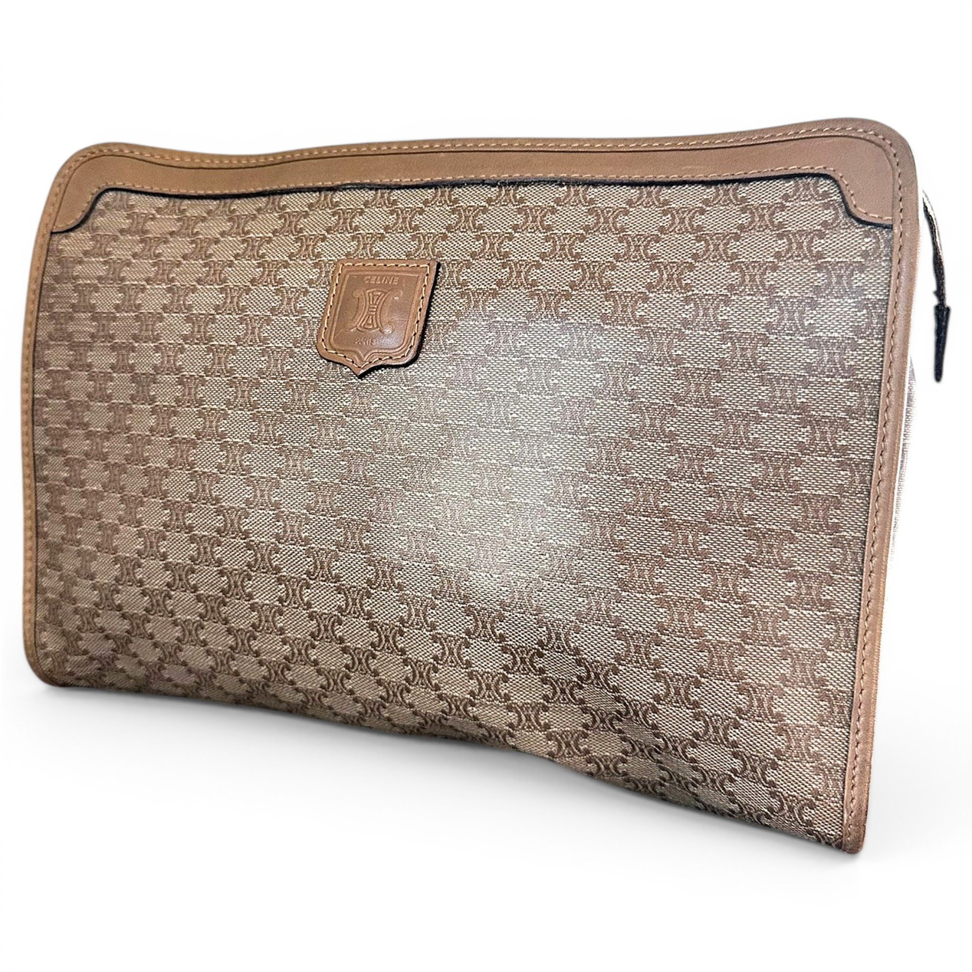 Triomphe Vintage vinyl clutch bag