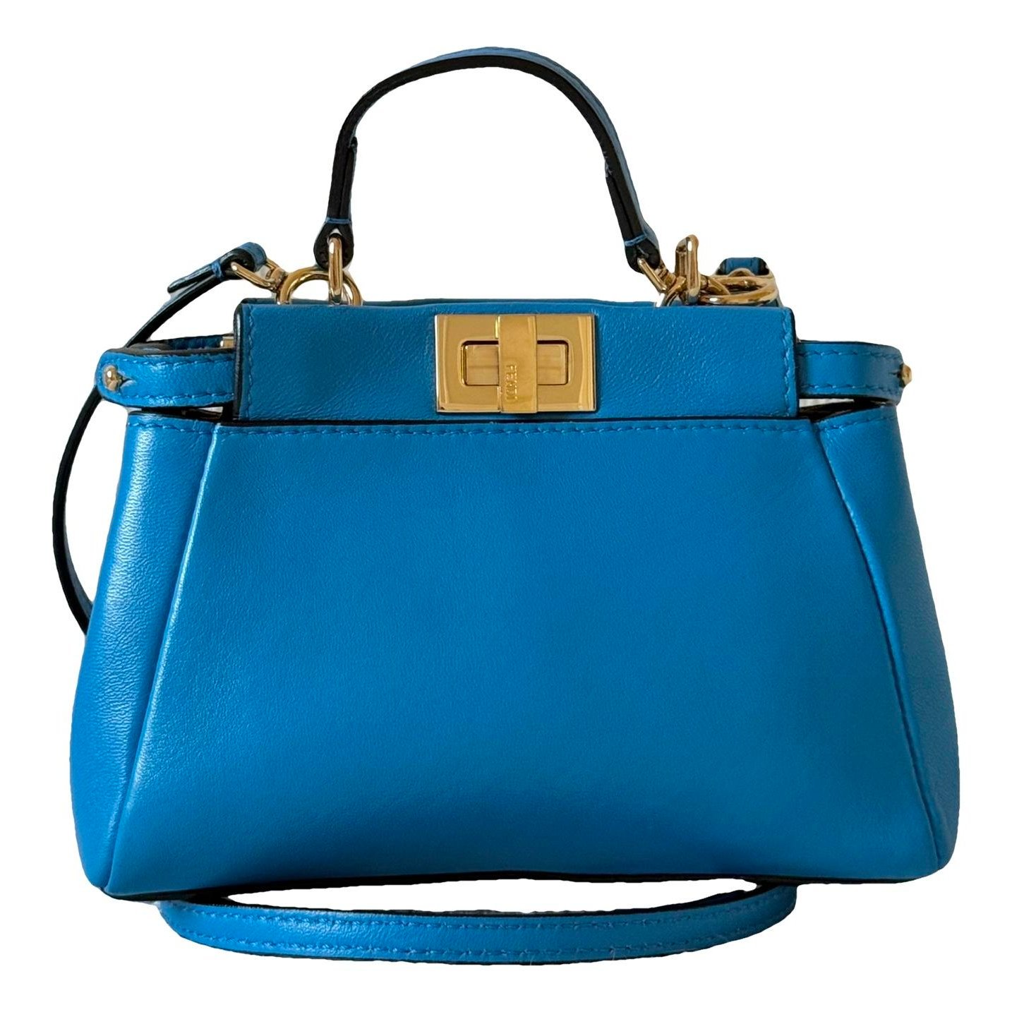 Peekaboo mini pocket leather handbag