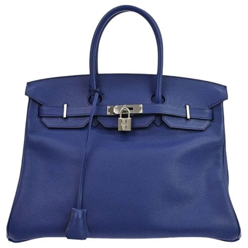 Birkin 35 leather handbag