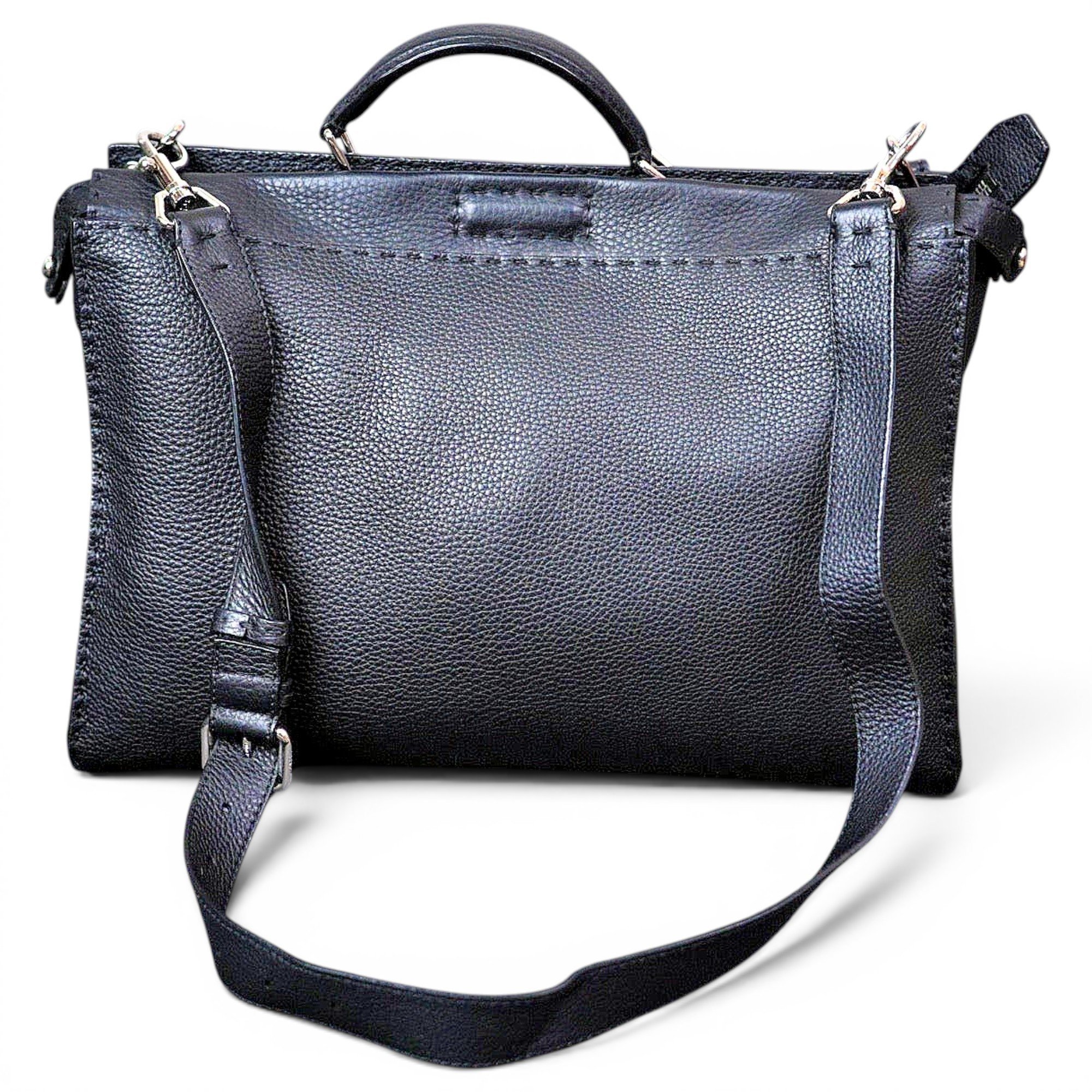 Peekaboo pony-style calfskin handbag