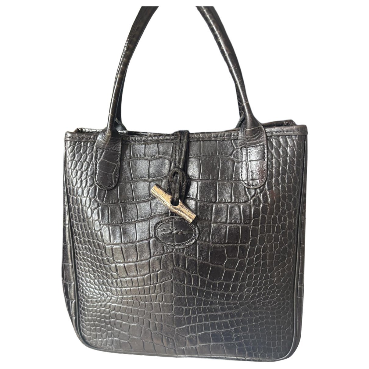 Leather clutch bag