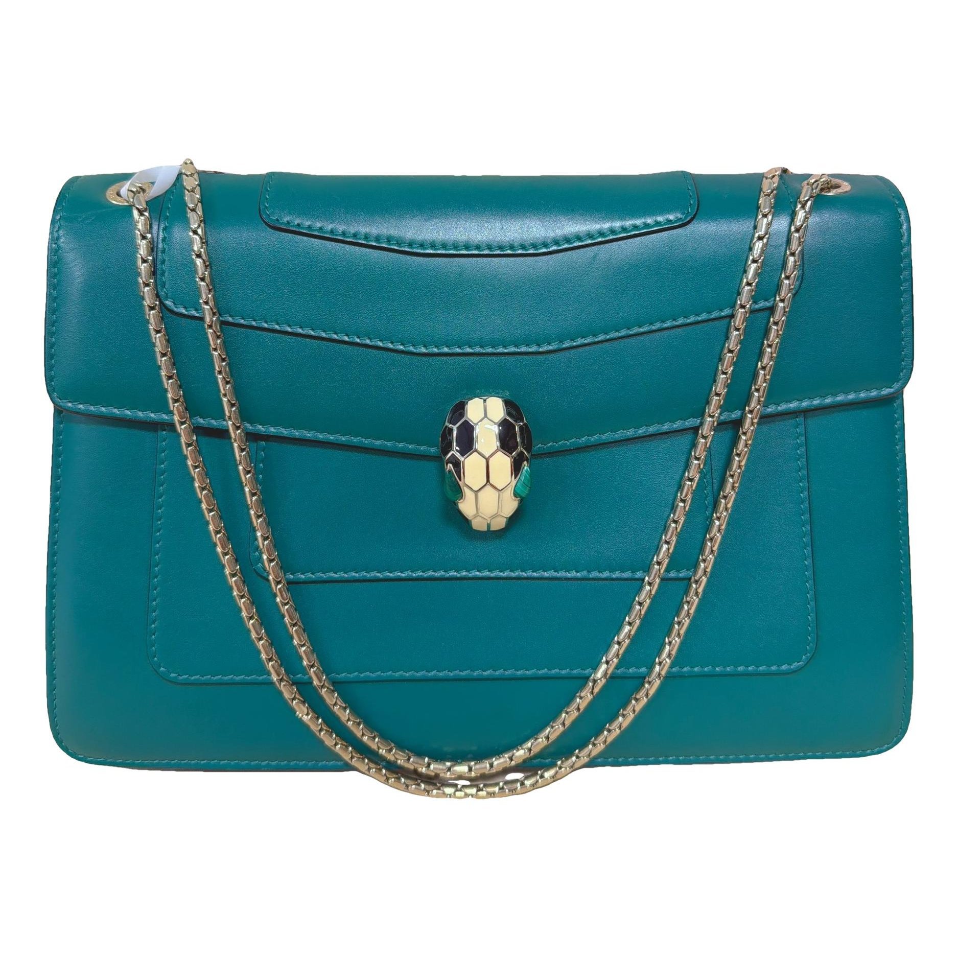 Serpenti leather handbag