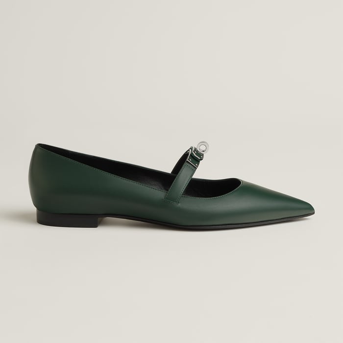 Vert Bouteille Kelly Ballet Flat