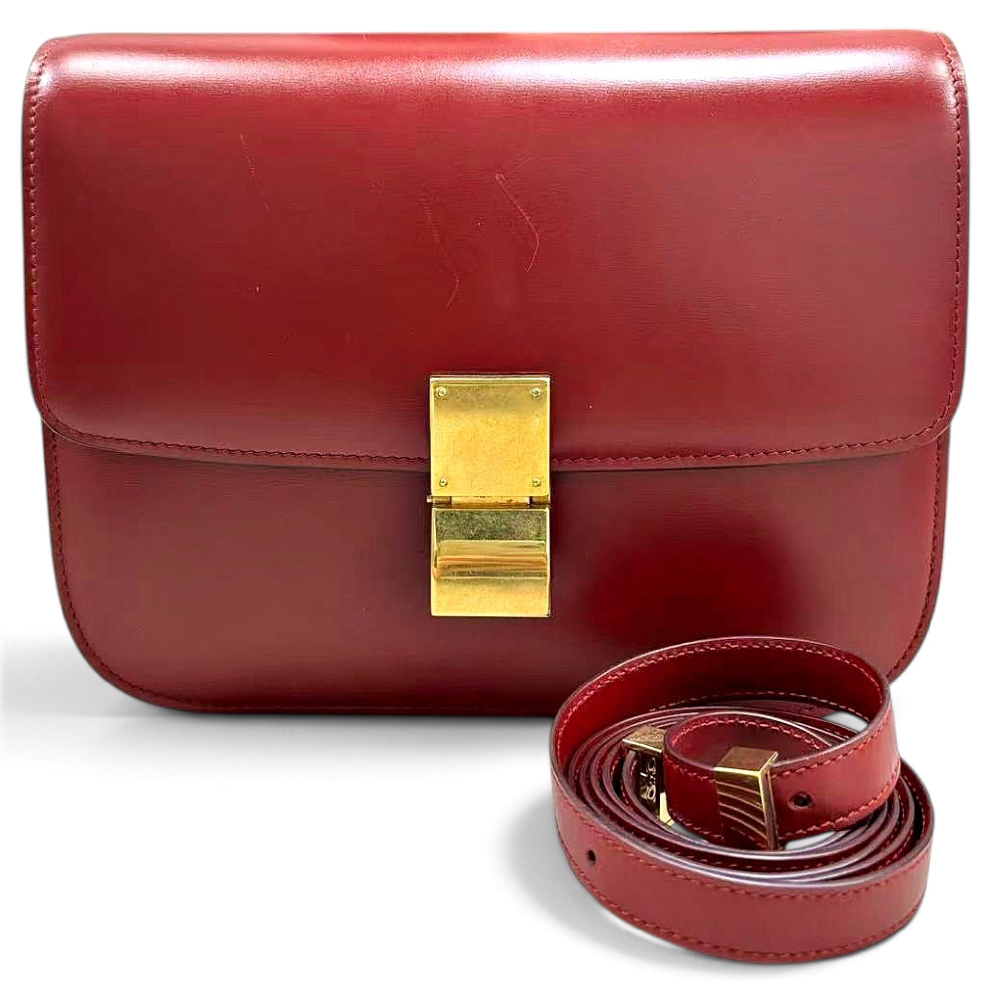 Classic leather crossbody bag