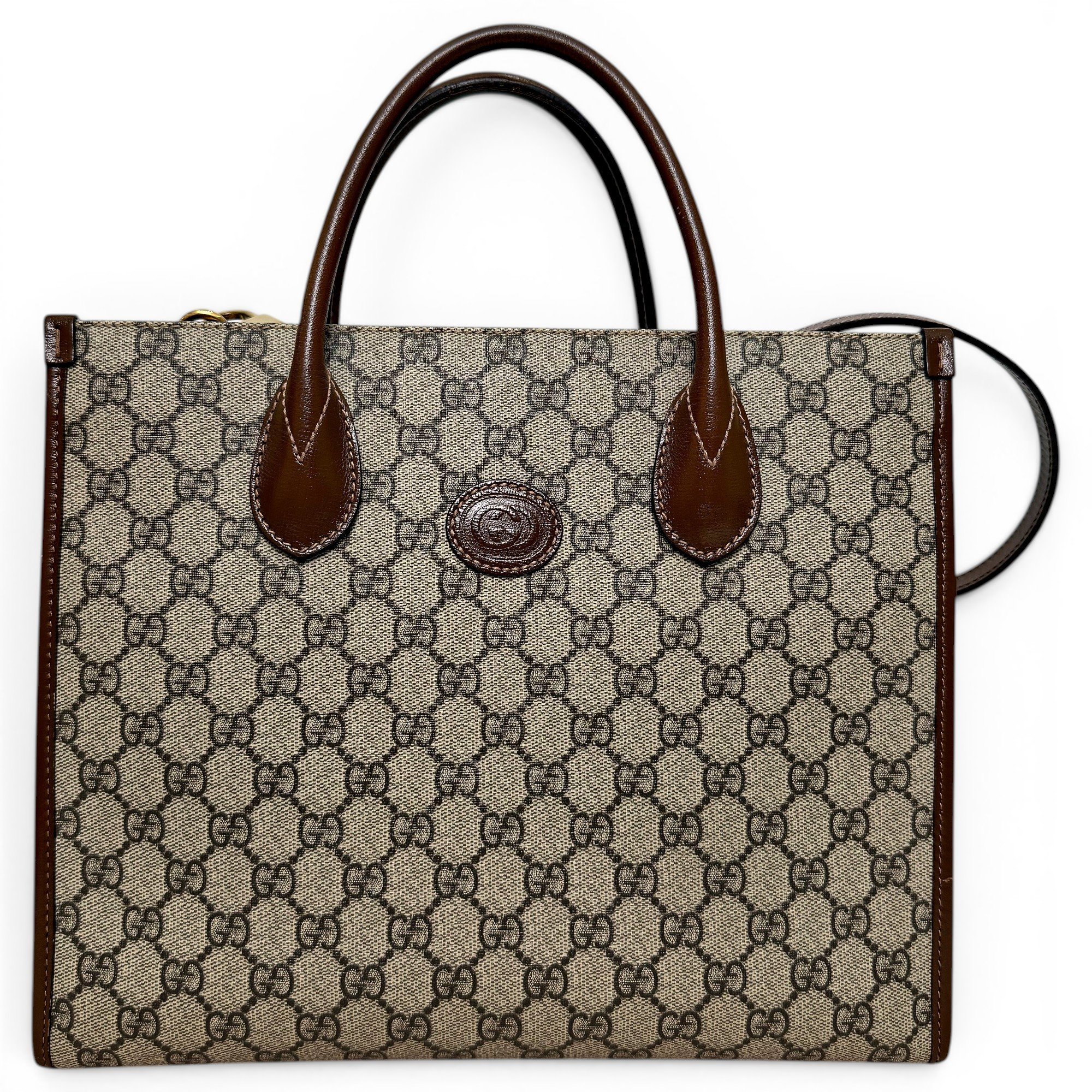 Leather tote