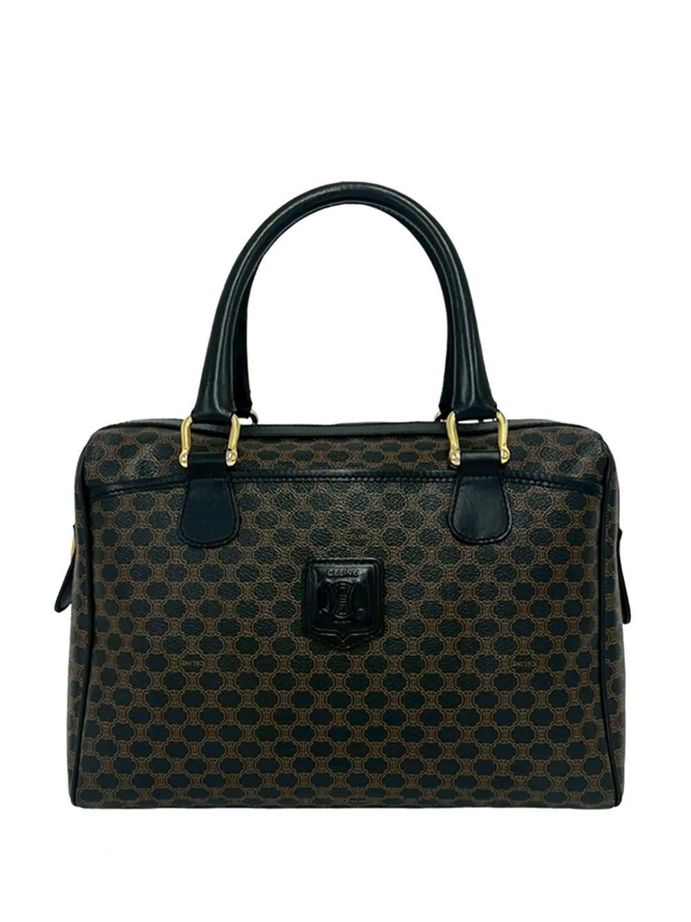 20th Century Macadam Coated Canvas boston bag