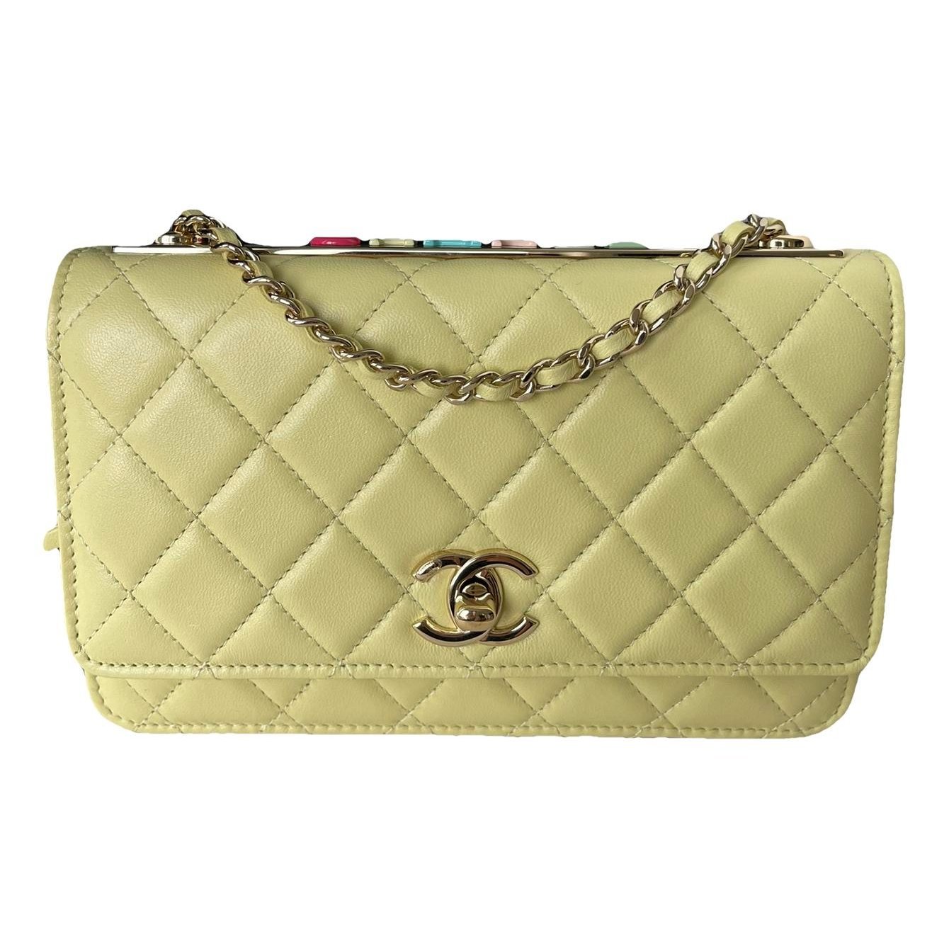 Trendy CC Wallet on Chain leather crossbody bag