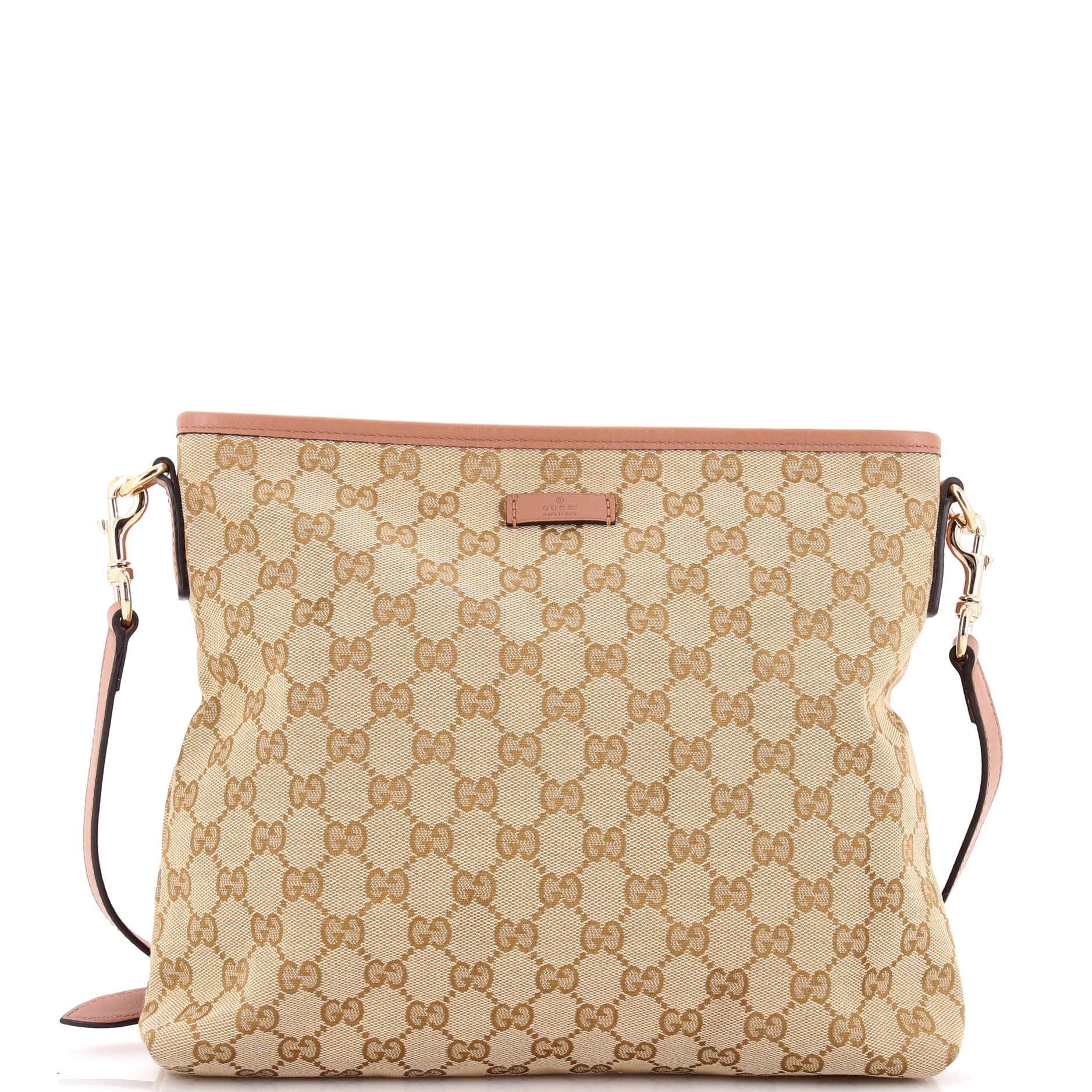 Flat Messenger Bag GG Canvas Medium