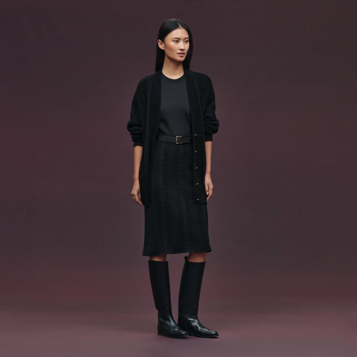Noir Straight Skirt