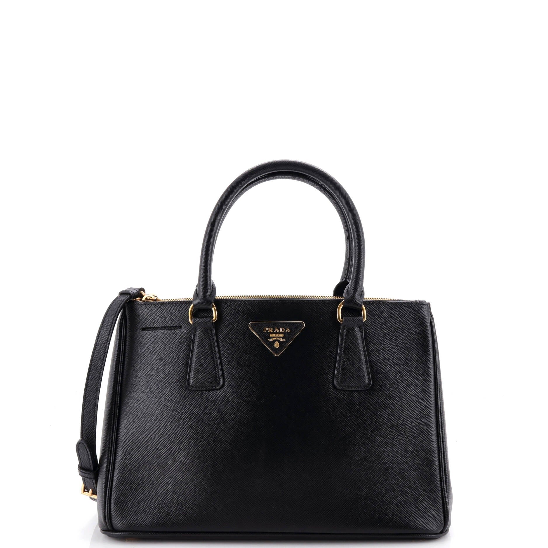 Double Zip Lux Tote Saffiano Leather Medium
