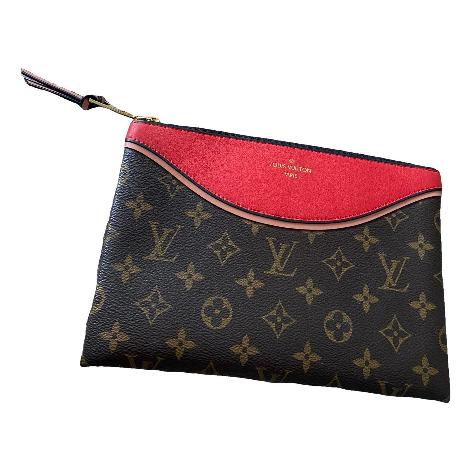Tuileries leather clutch bag