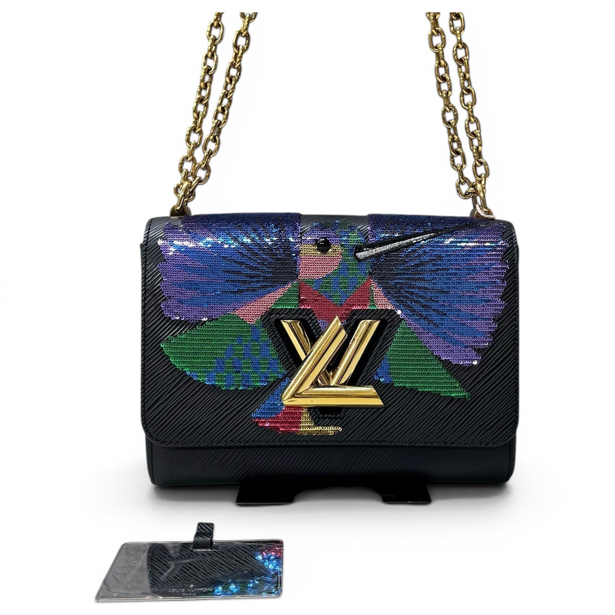Twist leather handbag