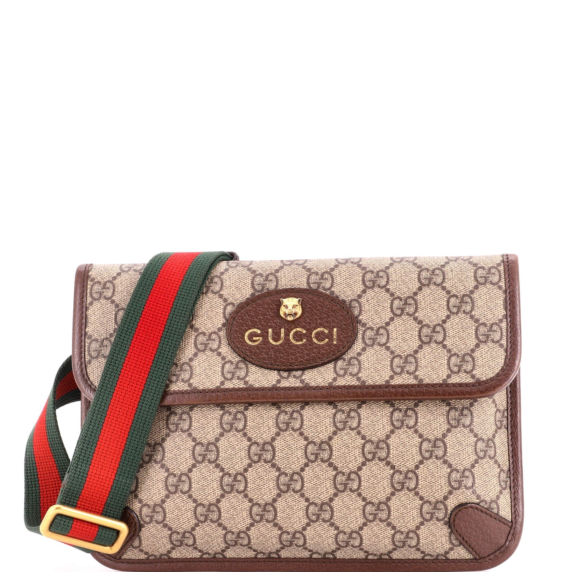 Neo Vintage Flap Belt Bag GG Coated Canvas