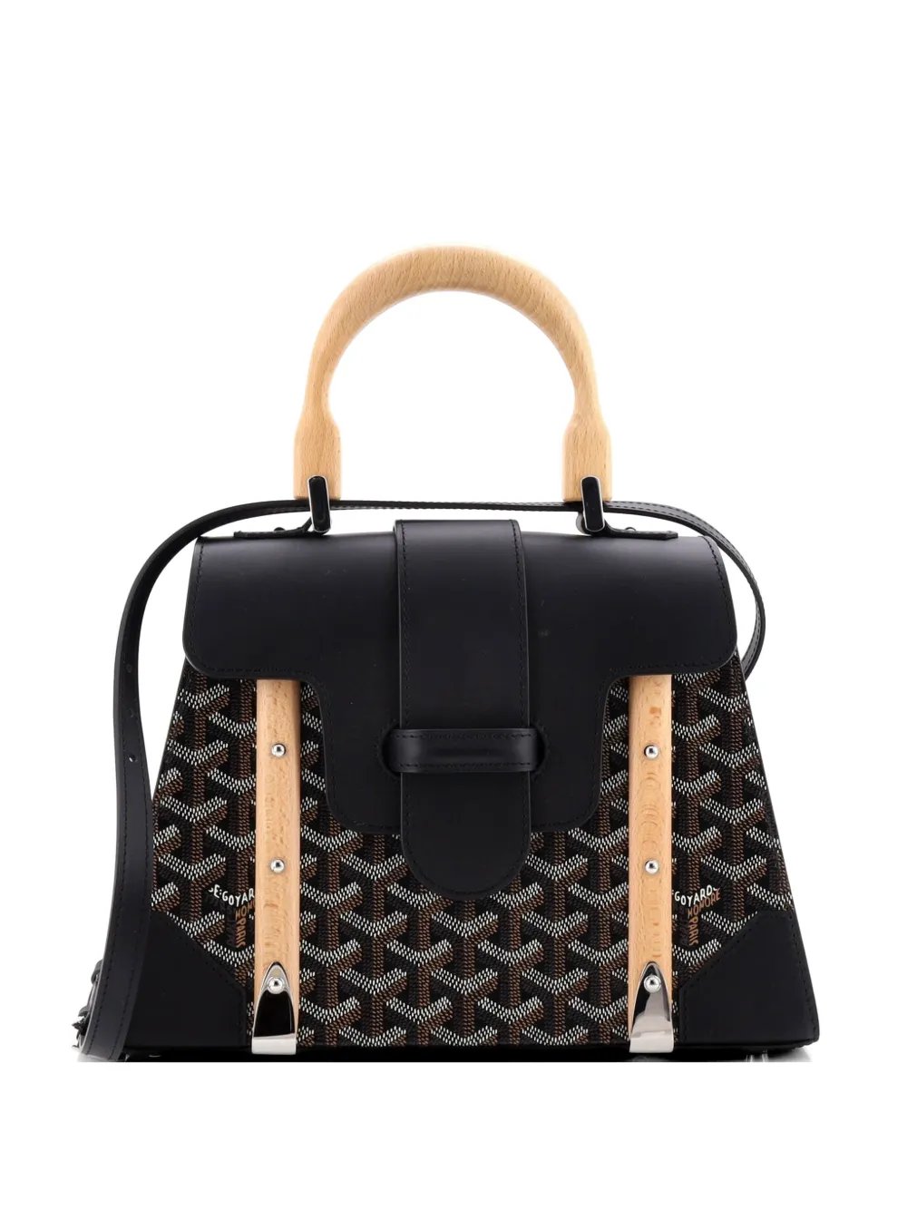 Saigon Top Handle Bag Coated Canvas with Leather PM satchel
