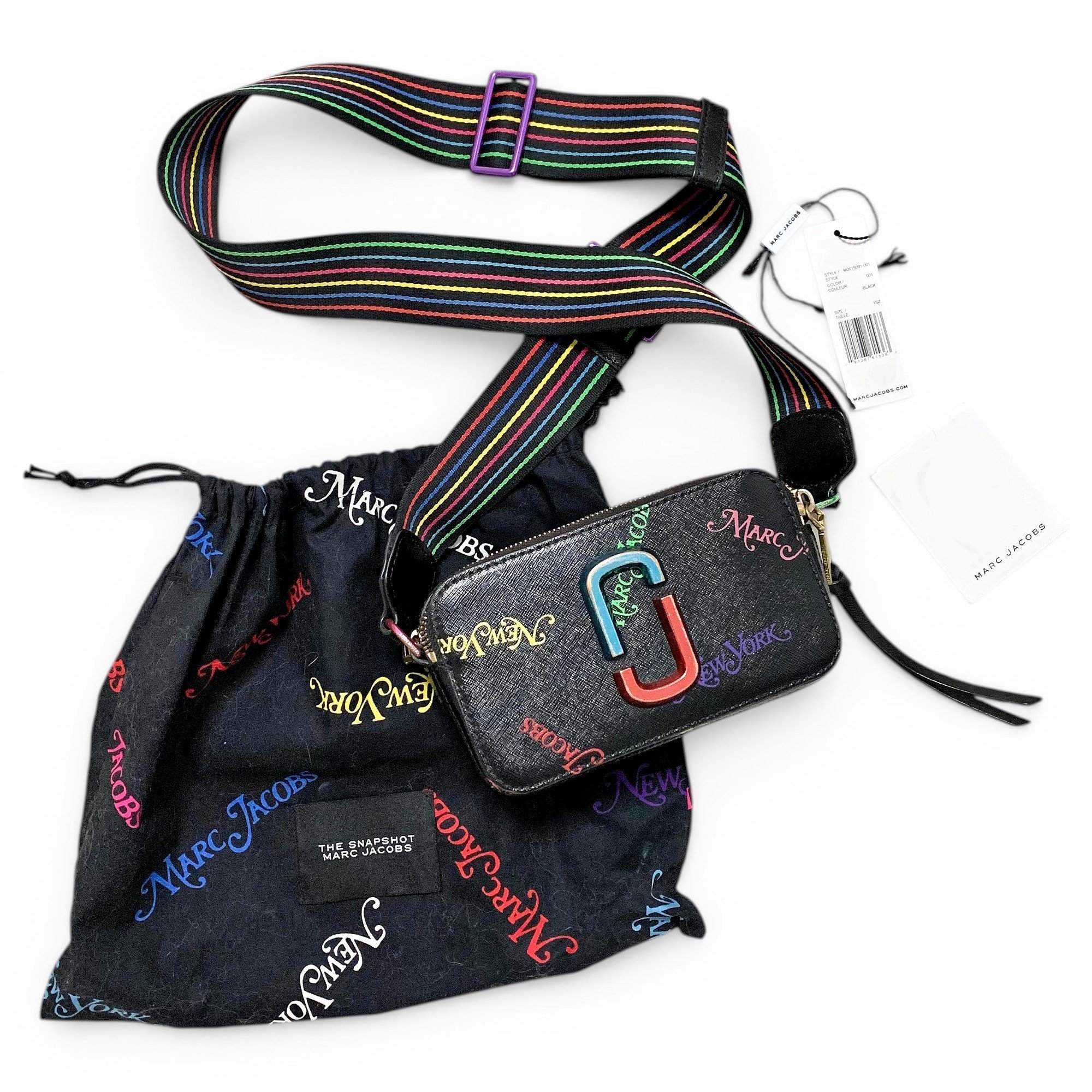 Snapshot leather handbag