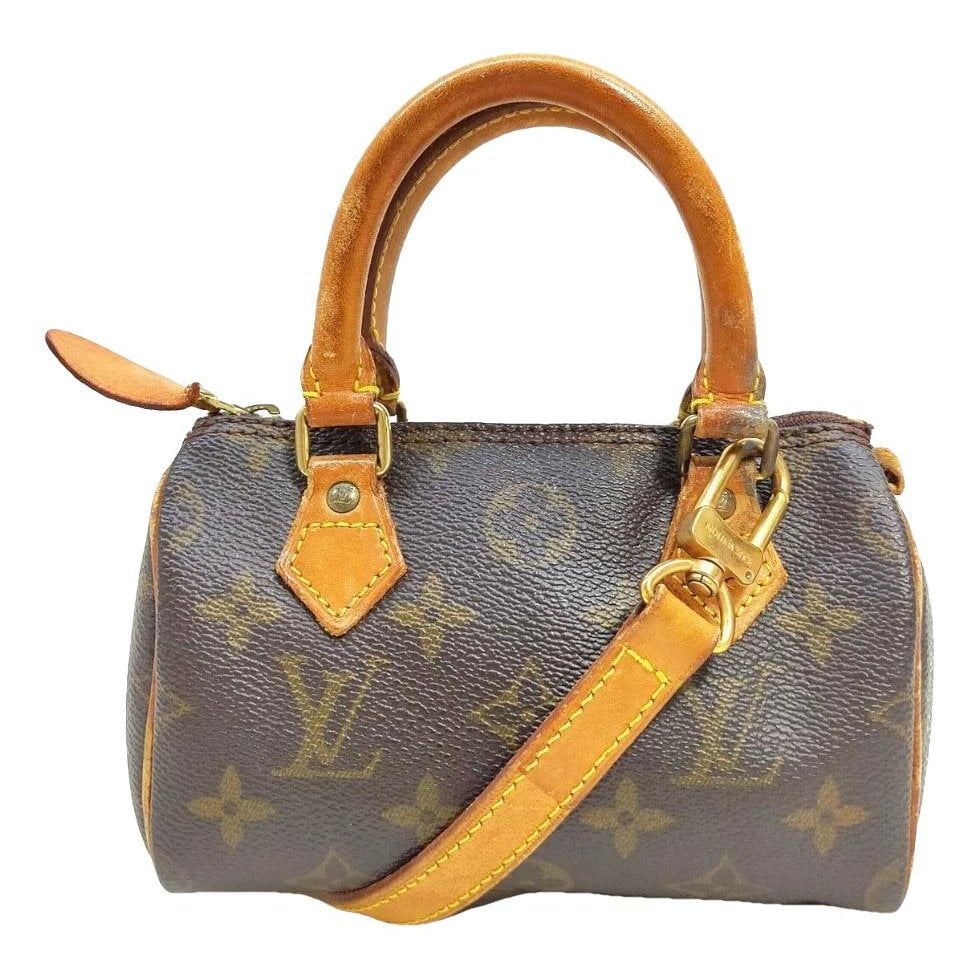 Louis Vuitton Nano Speedy / Mini HL leather crossbody bag