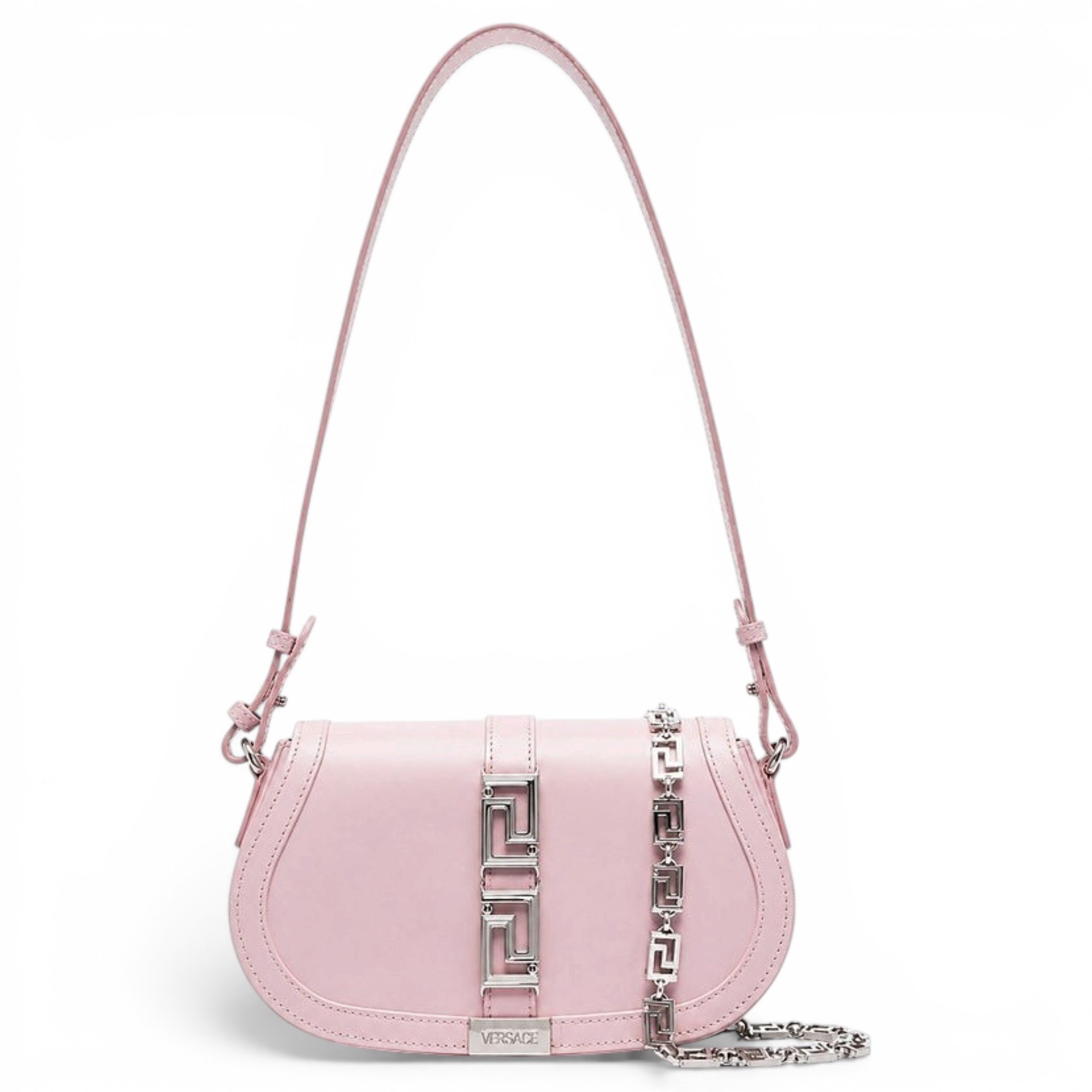 Greca Goddess leather crossbody bag