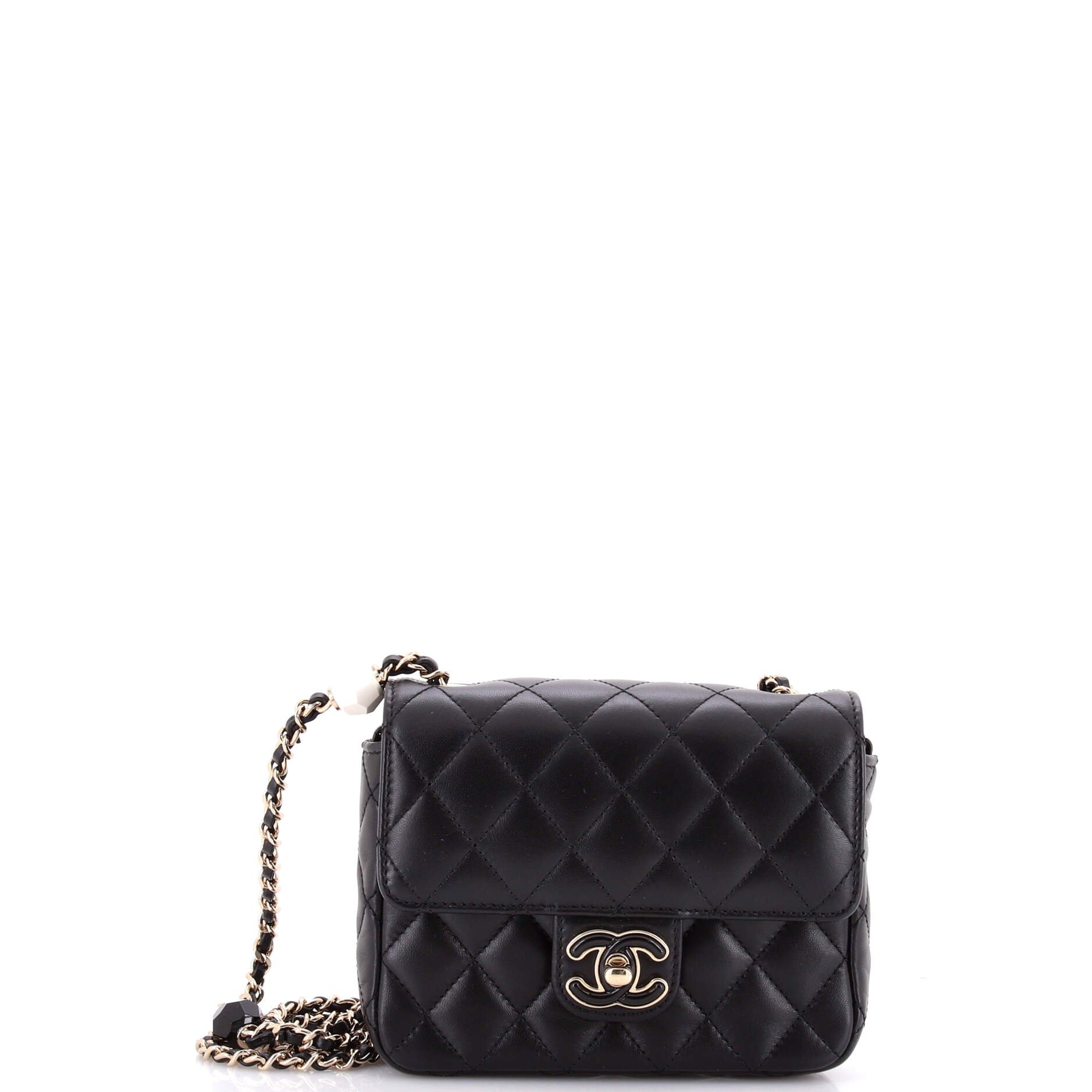 Candy Heart Flap Bag Quilted Lambskin Mini