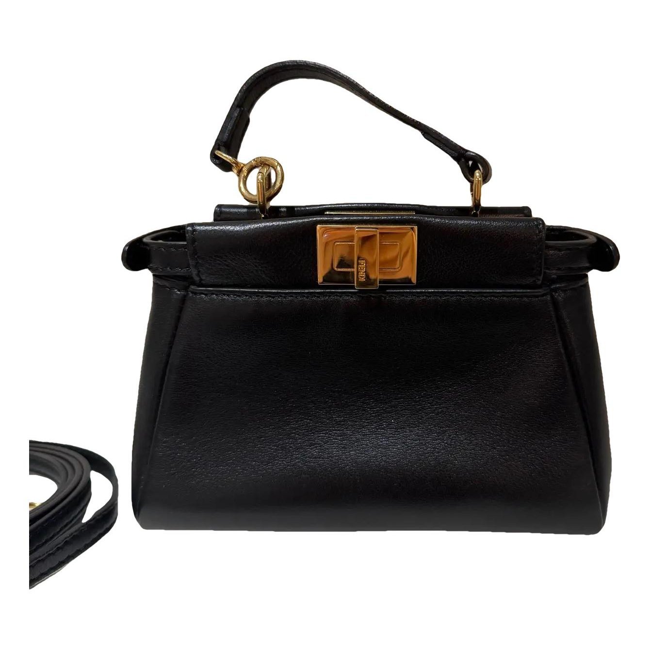 Peekaboo leather crossbody bag