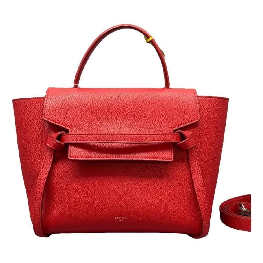 Belt leather handbag