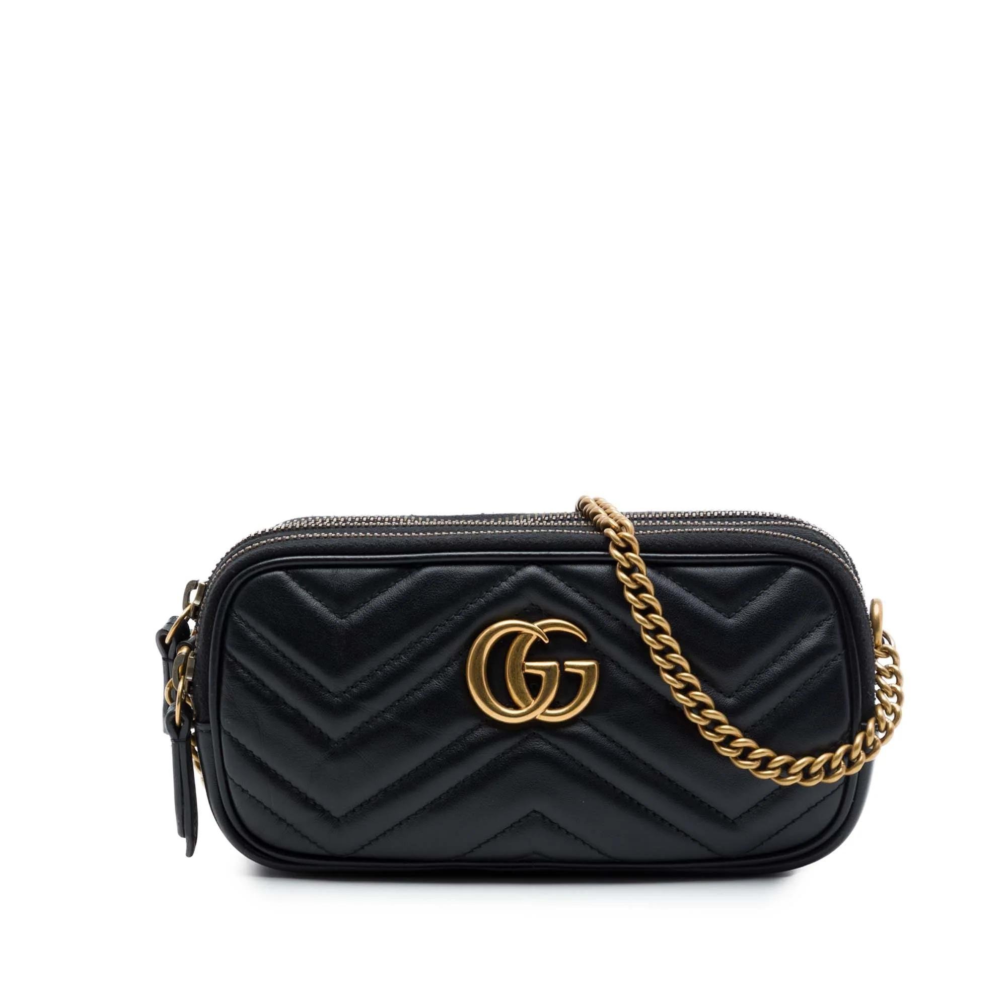 GG Marmont pony-style calfskin handbag