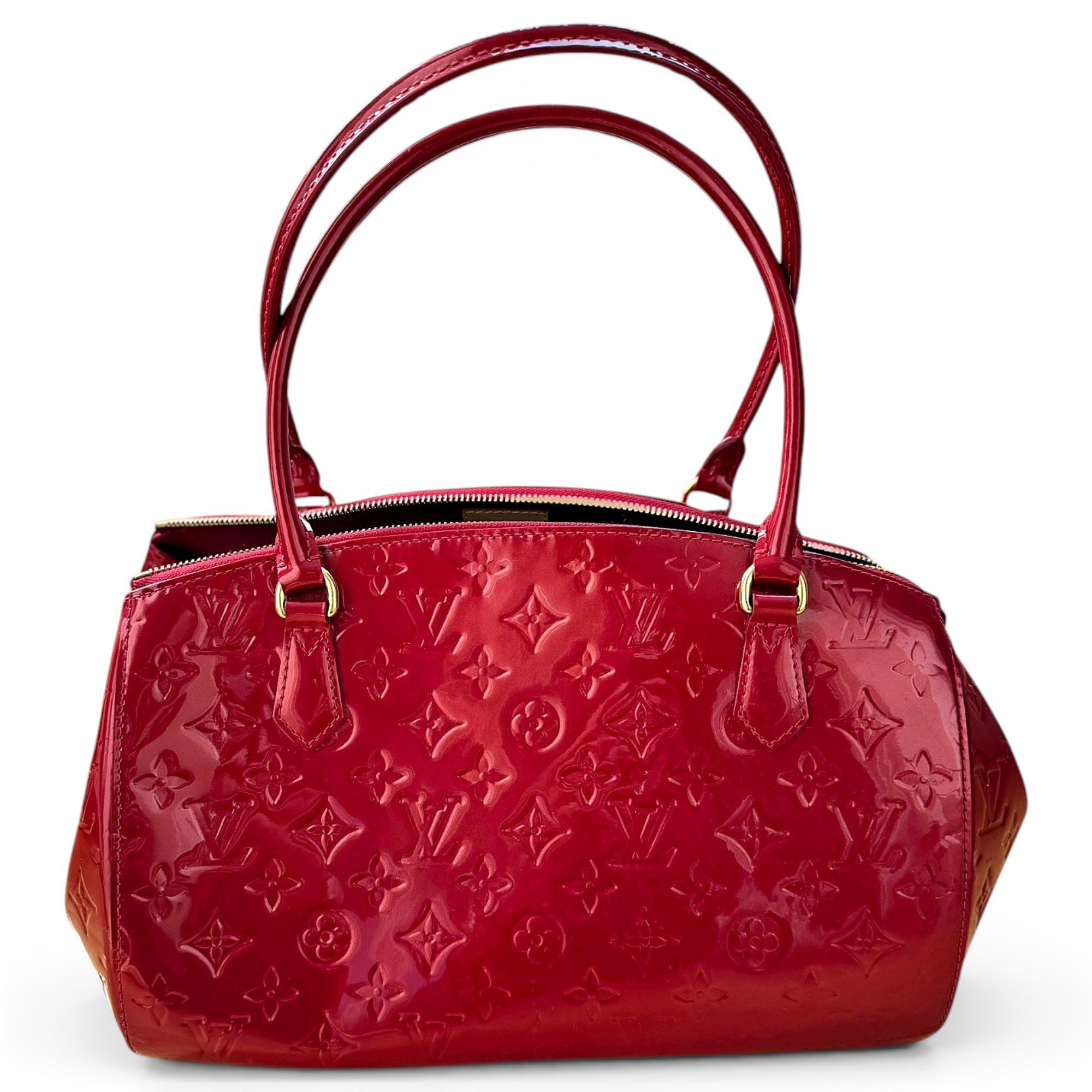 Sherwood patent leather handbag
