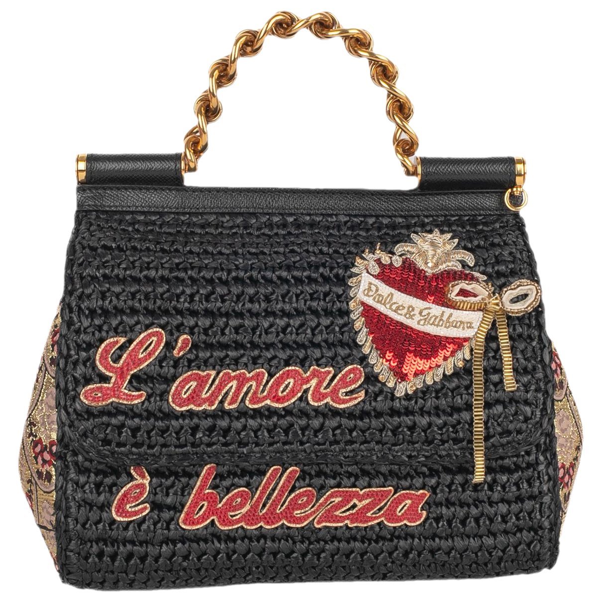Dolce & Gabbana Sicily leather handbag